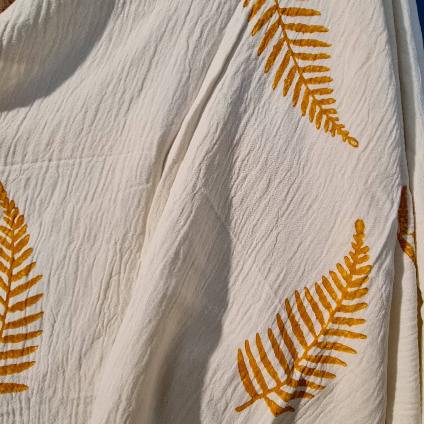 Natural Cotton Turkish Towel Pestemal Leave Design