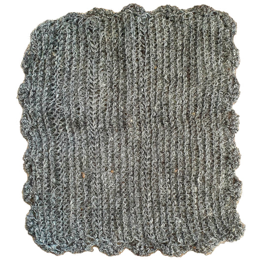 Natural Mohair Hand Woven Wash Cloth