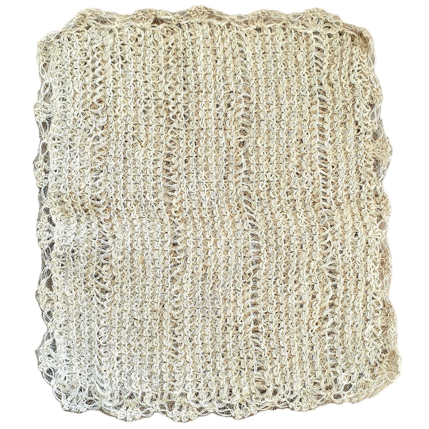 Natural Mohair Hand Woven Wash Cloth