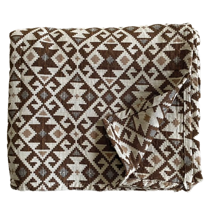 Traditional Anatolian Style Turkish Cotton Hand Woven Blanket