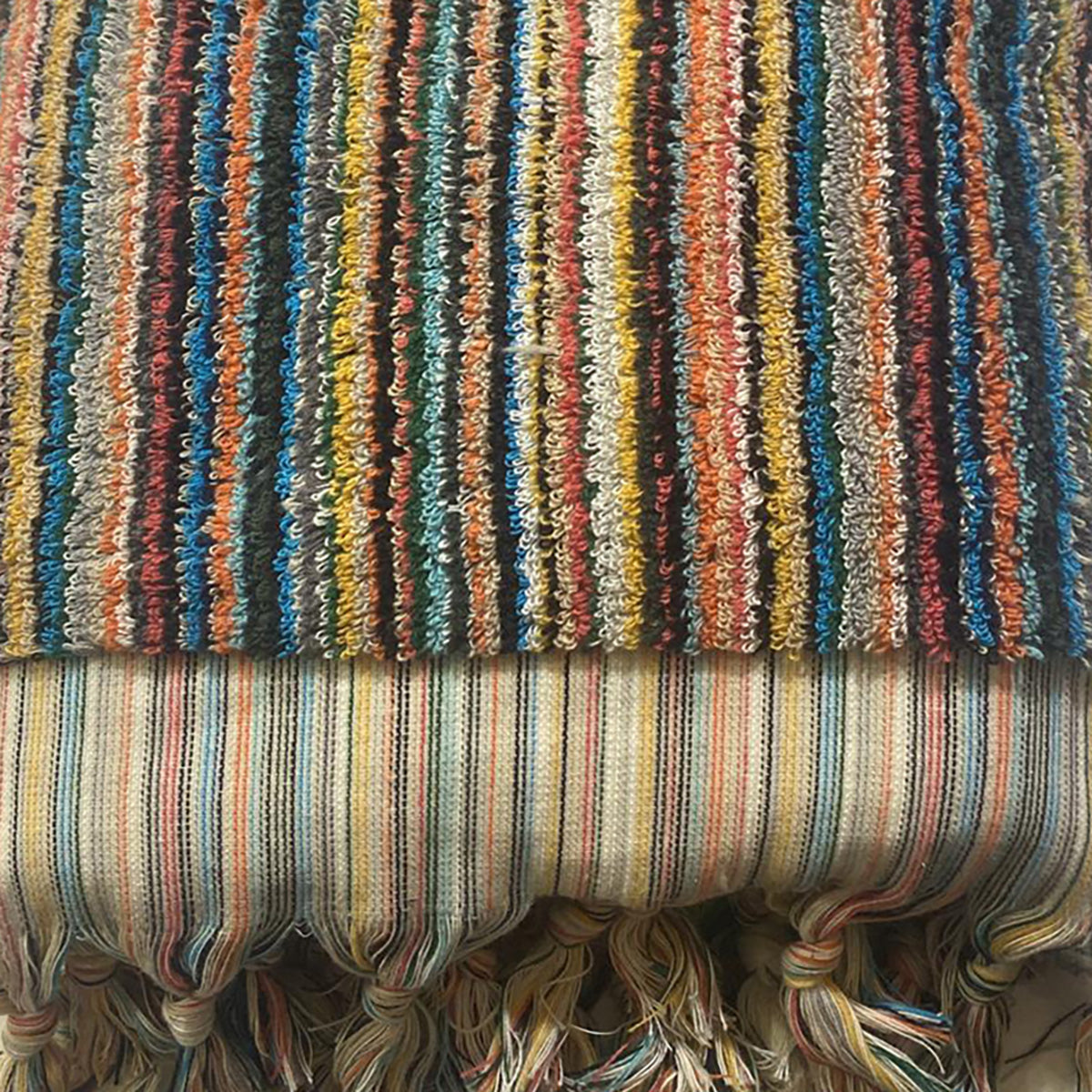 Turkish Bath Hammam Towel Multi Color Stripe