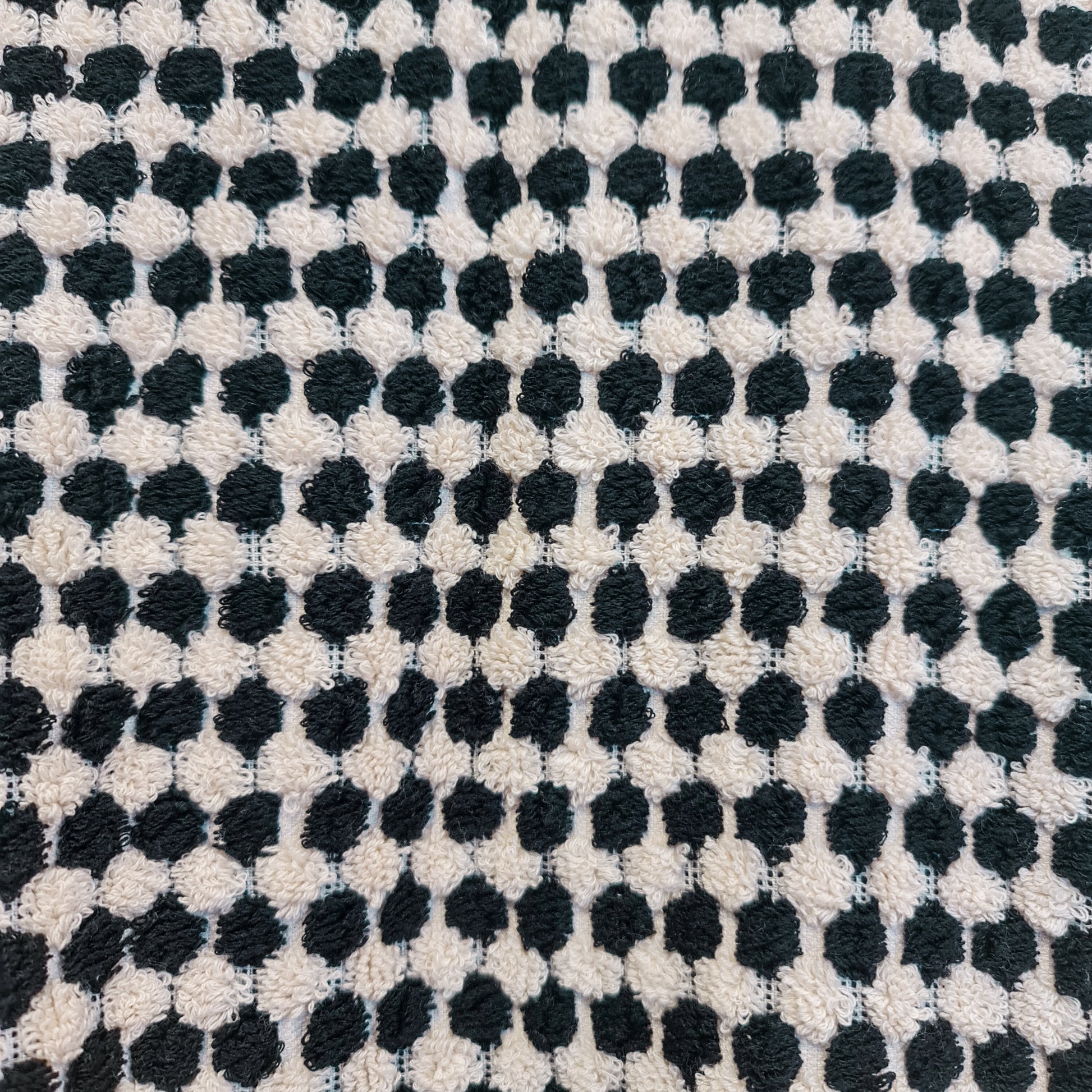 Turkish Terry Towel Hammam Towel Bath Towel Black White Dotted Hand Woven Natural Turkish Cotton