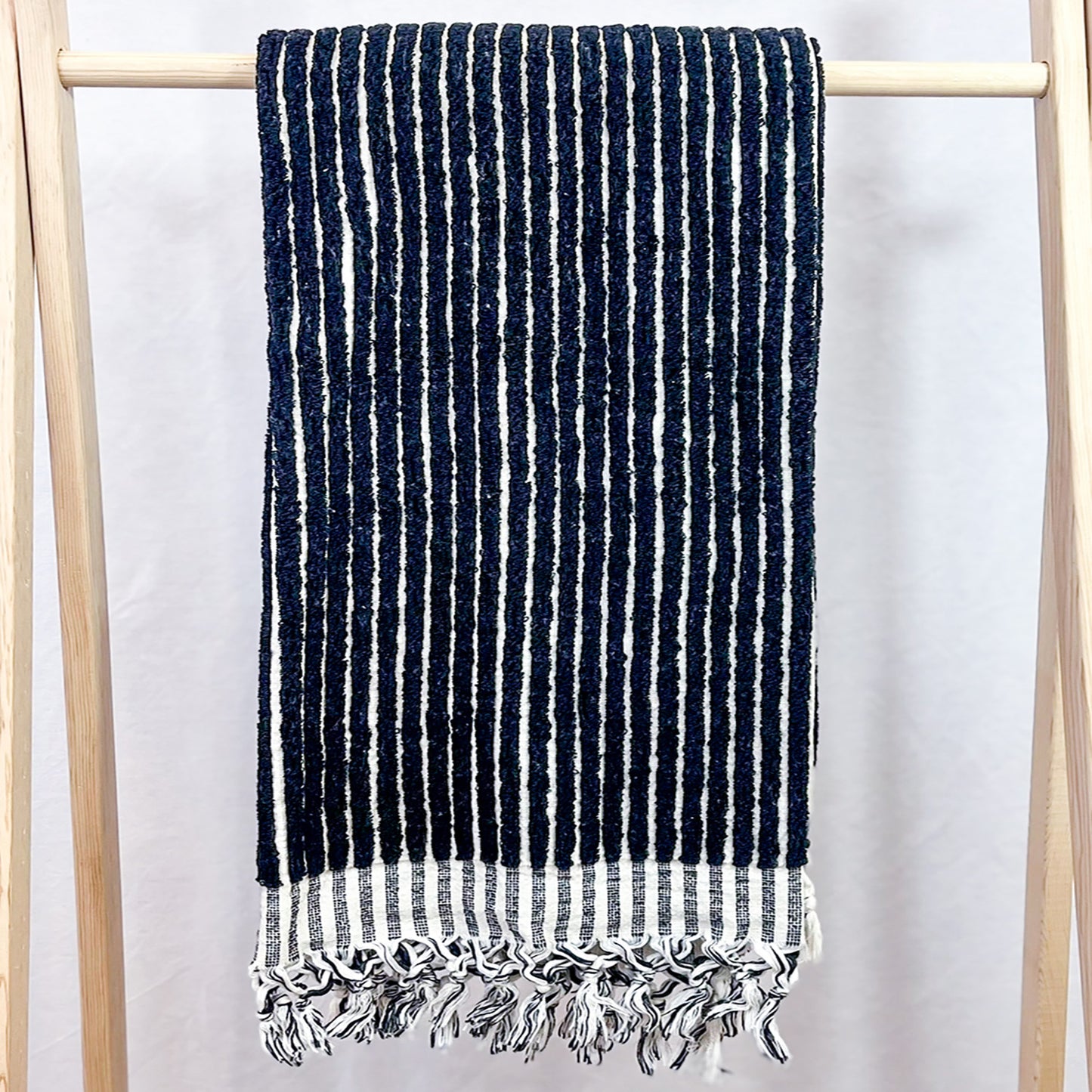 Turkish Bath Hammam Towel Black Stripe