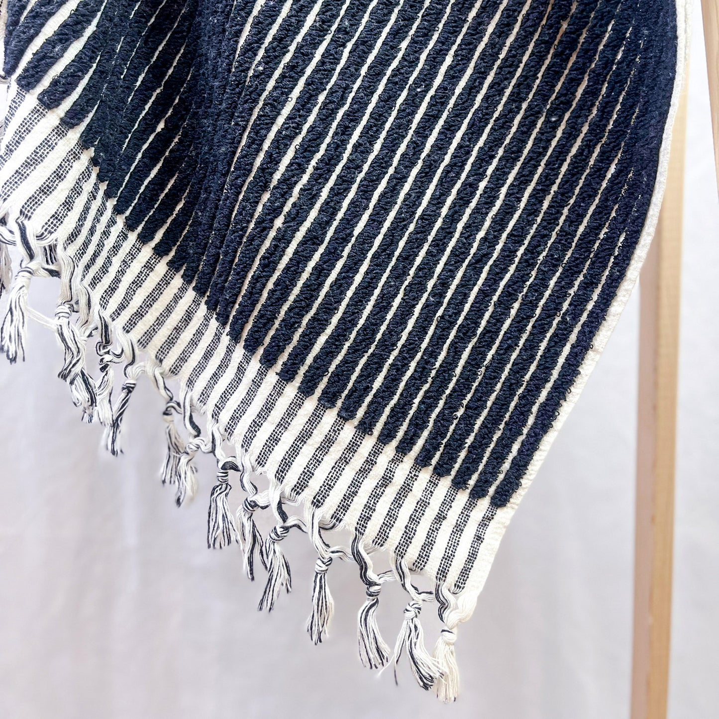 Turkish Bath Hammam Towel Black Stripe