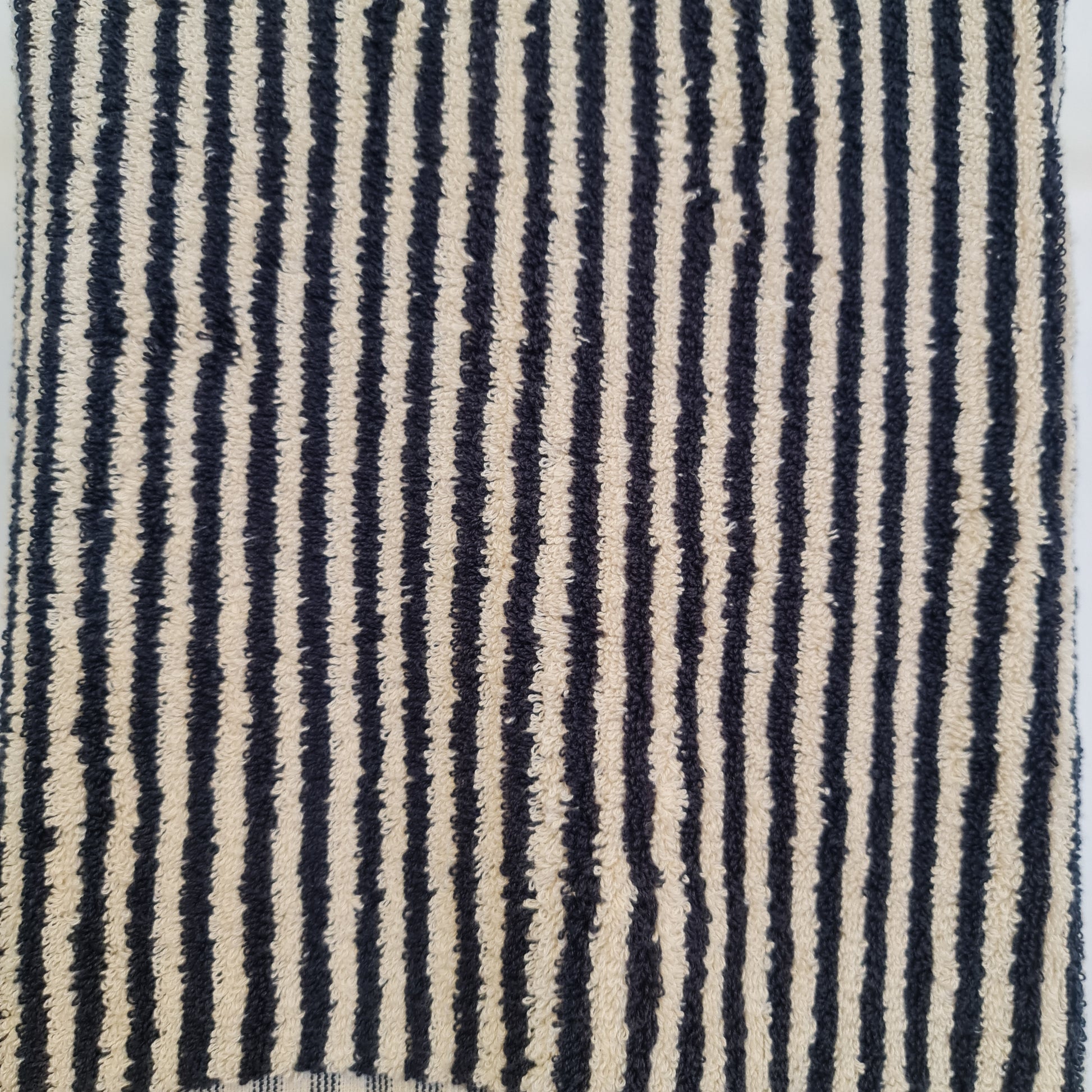 Handmade Turkish Terry Hammam Towel Black Stripe – Luxury Cotton Bath Towel with Fringe Edges - Turkish Bath Towel