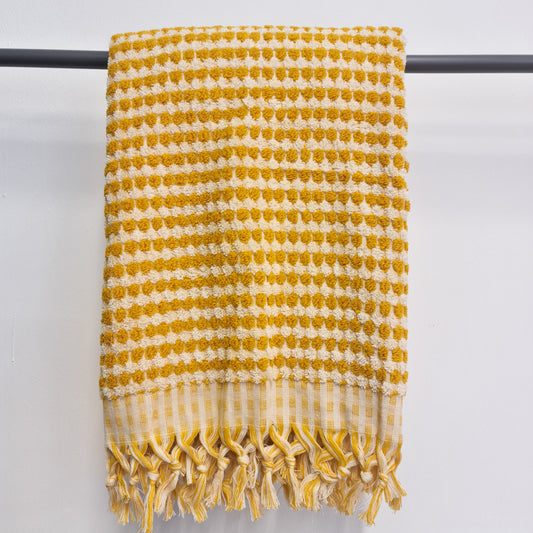 Turkish Hammam Bath Terry Towels Golden Dotted