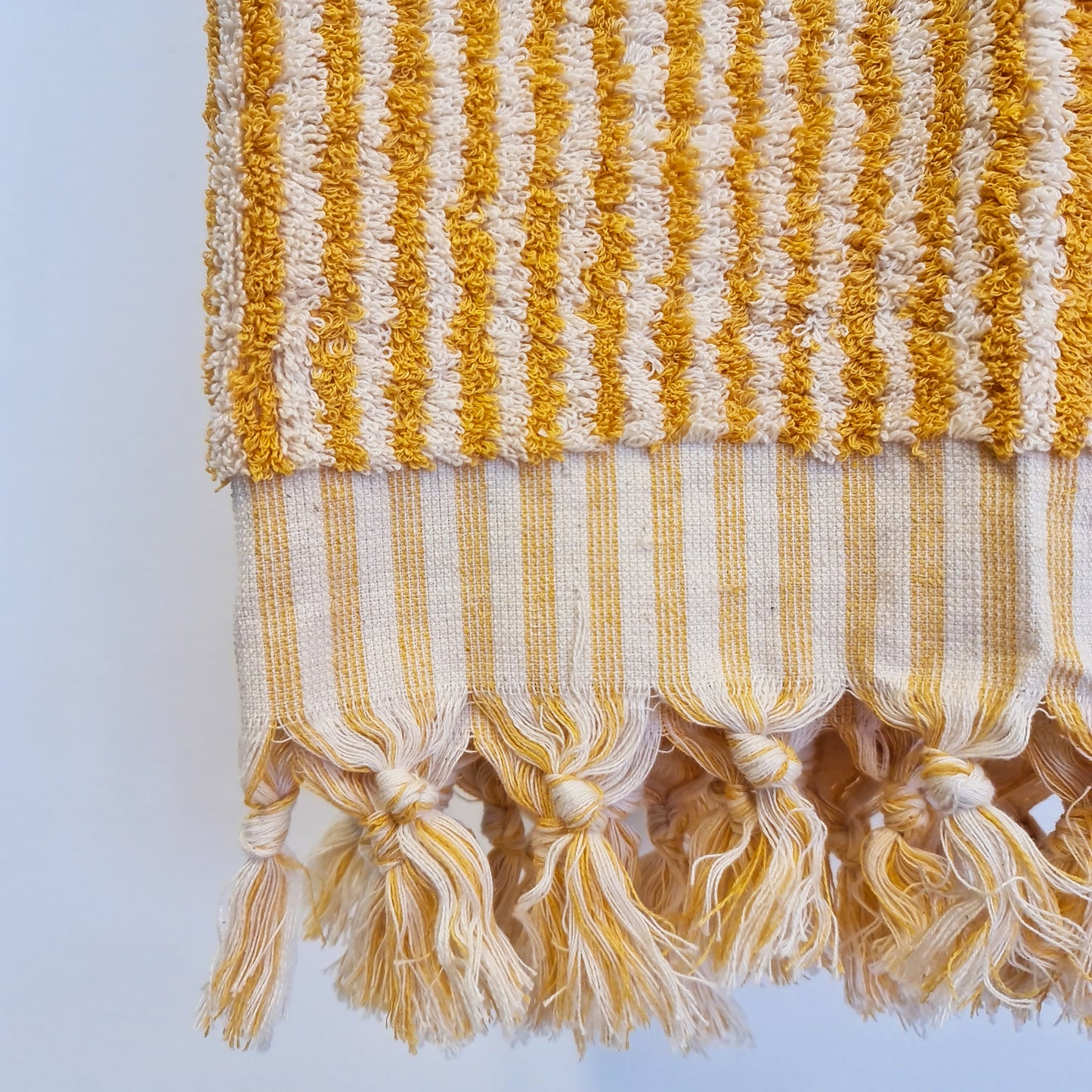Turkish Hammam Bath Terry Towels Golden Stripe