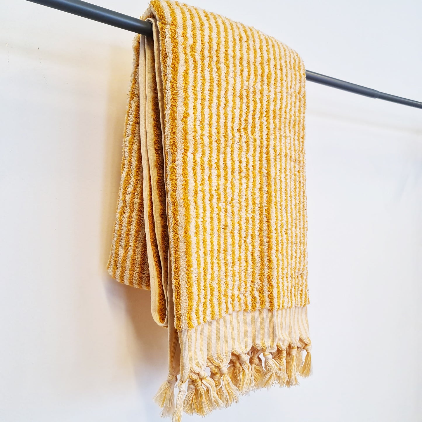 Turkish Hammam Bath Terry Towels Golden Stripe