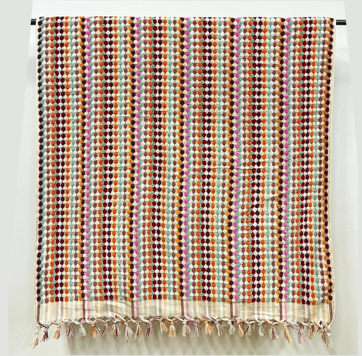 Turkish Hammam Bath Terry Towels Multi Color Dotted