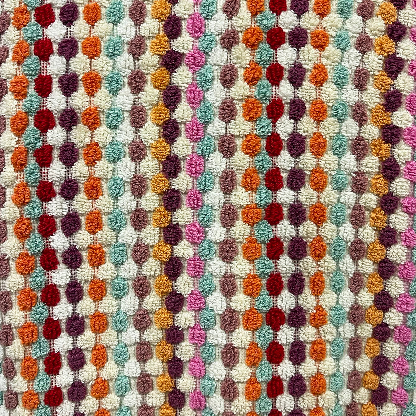 Turkish Hammam Bath Terry Towels Multi Color Dotted