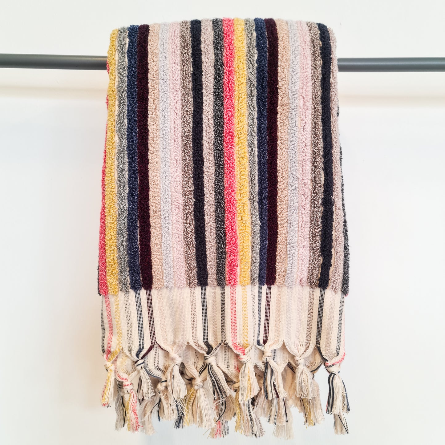 Turkish Hammam Bath Terry Towels Multi Color Stripe