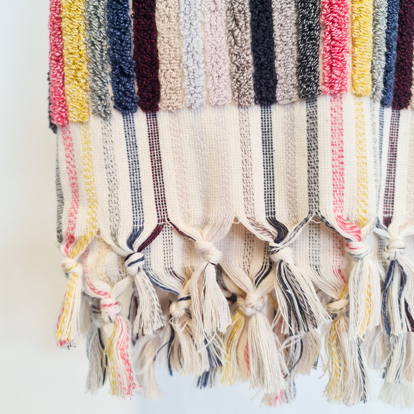Turkish Hammam Bath Terry Towels Multi Color Stripe