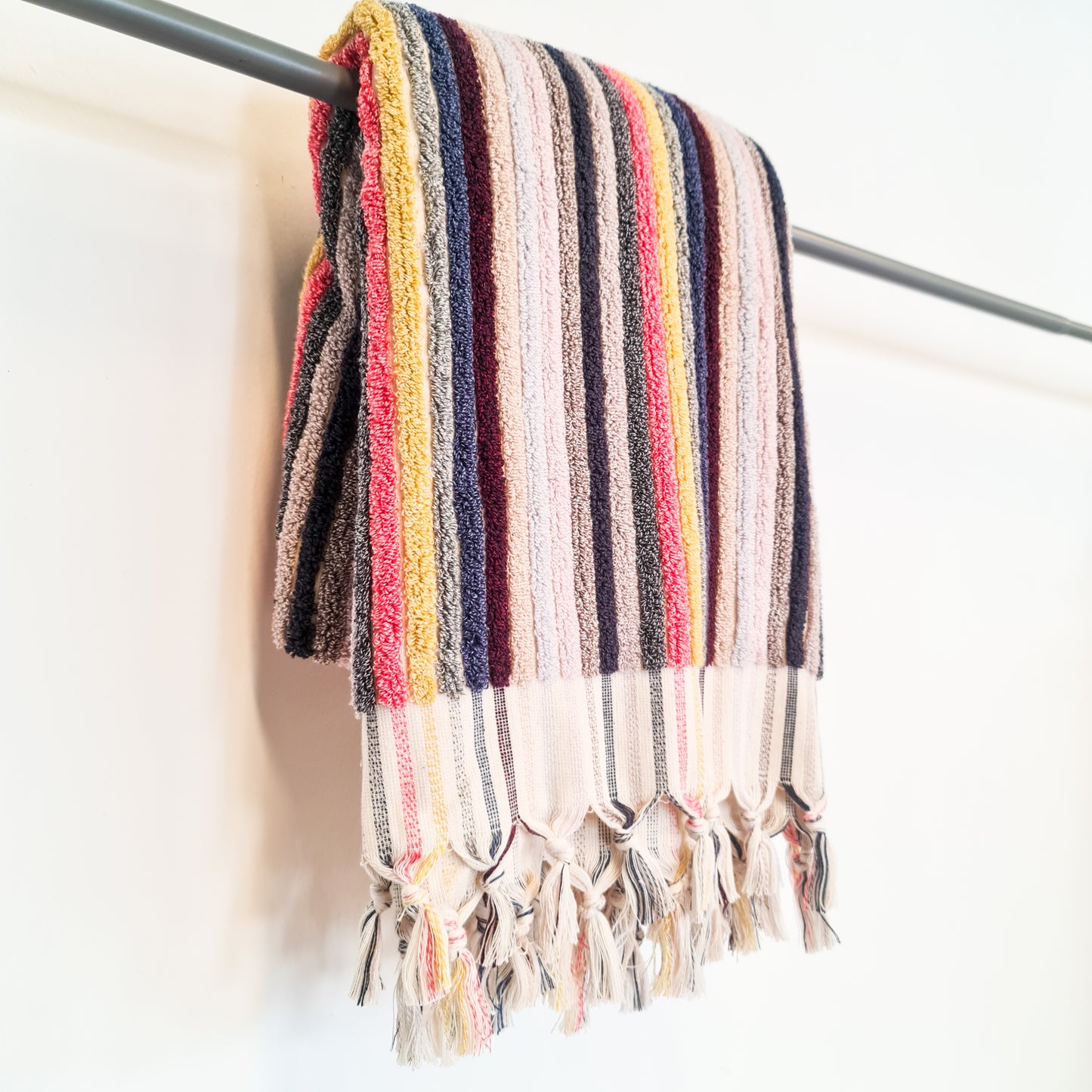 Turkish Hammam Bath Terry Towels Multi Color Stripe