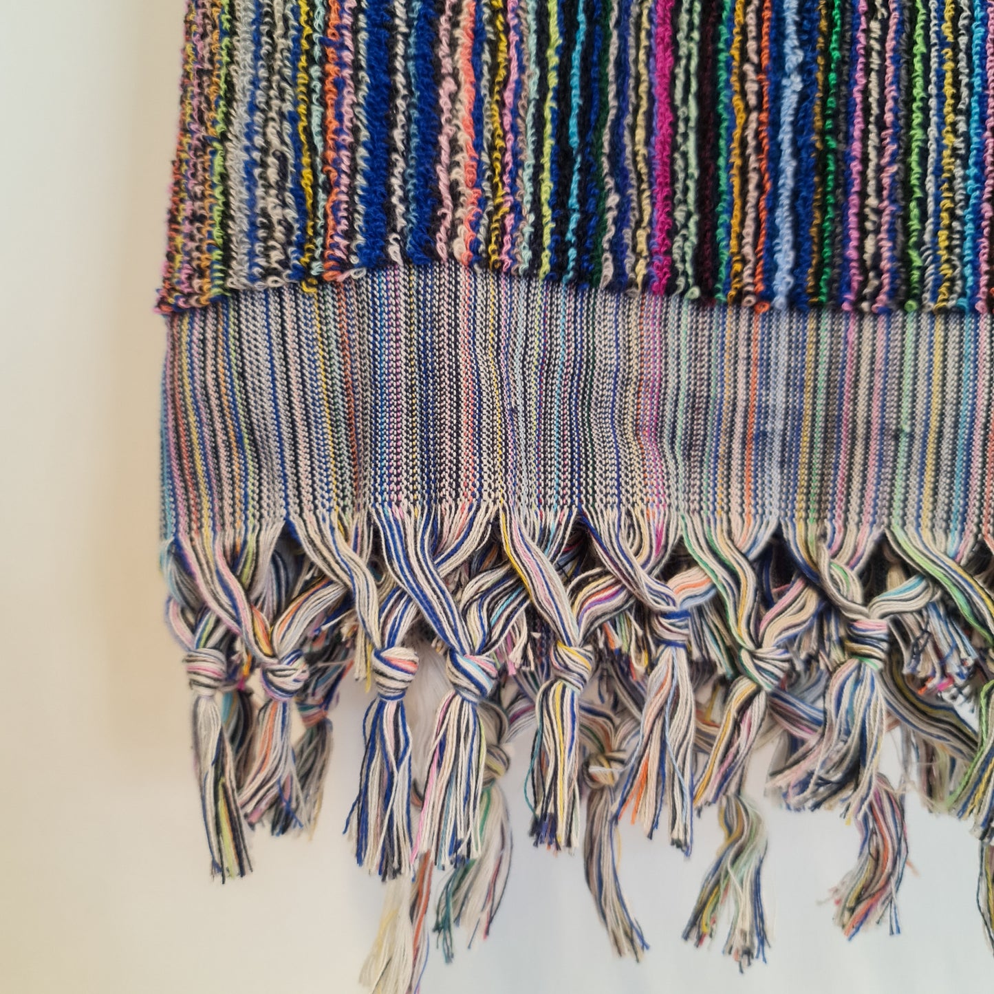 Turkish Hammam Bath Terry Towels Multi Indigo Stripe