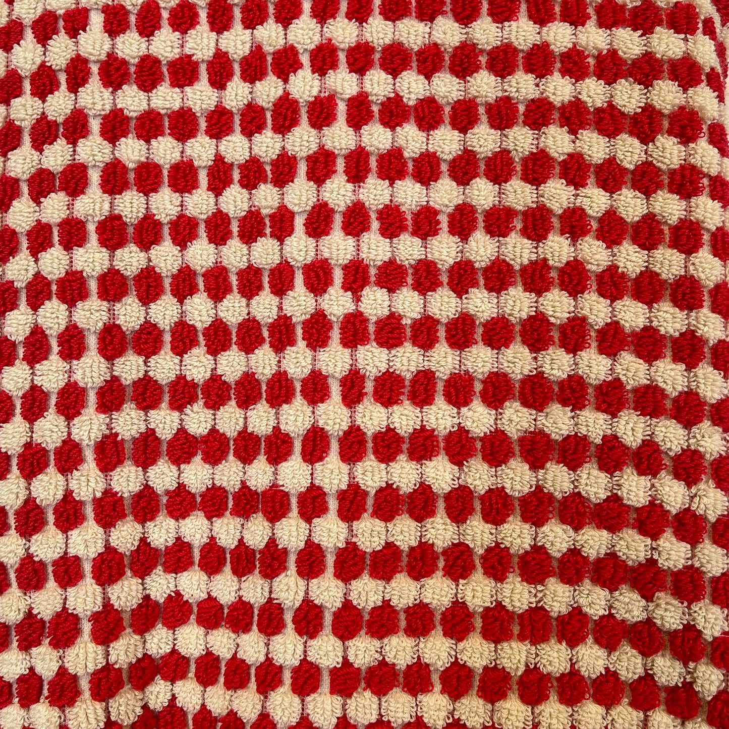 Turkish Hammam Bath Terry Towels Red Dotted