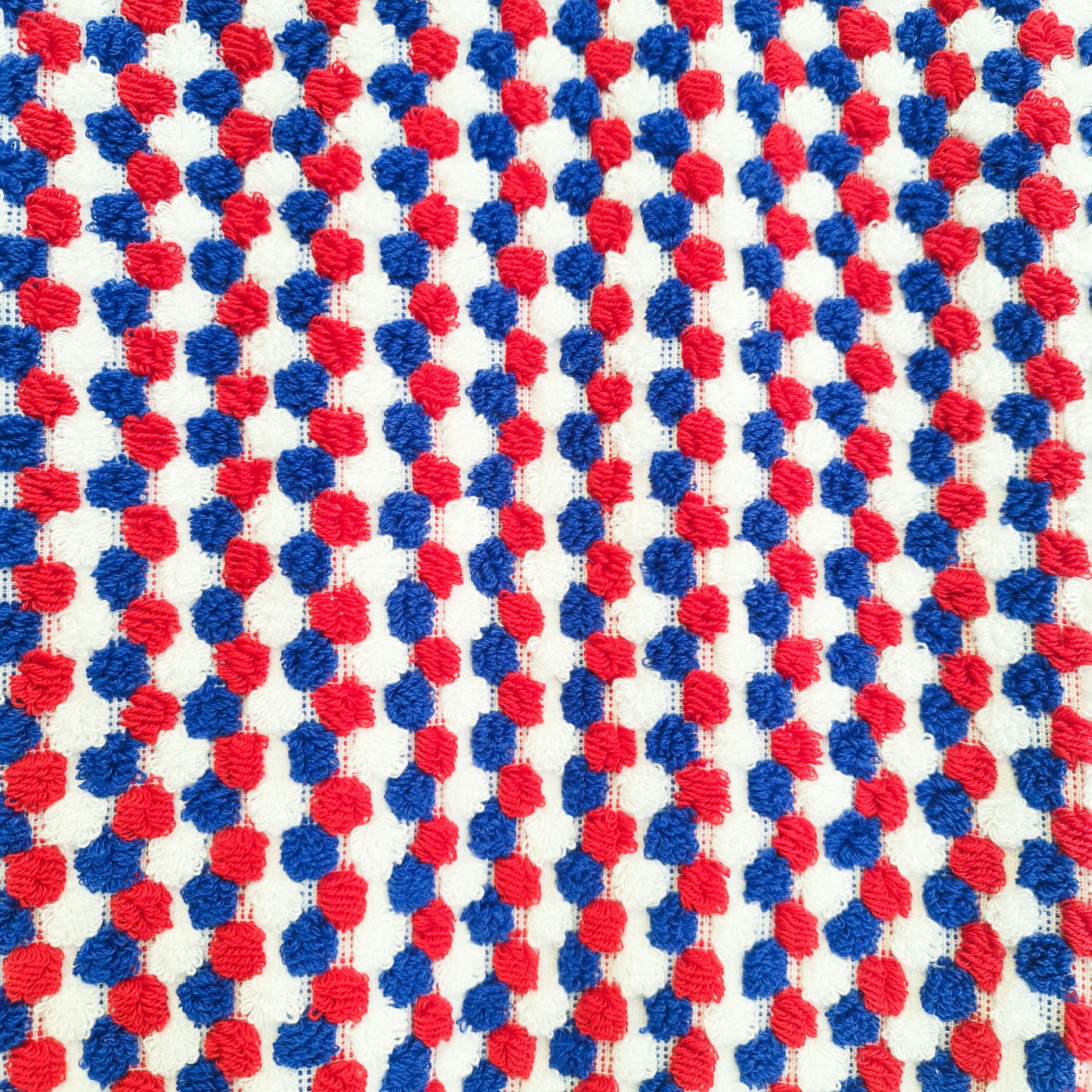 Turkish Hammam Bath Terry Towels Red Indigo Dotted