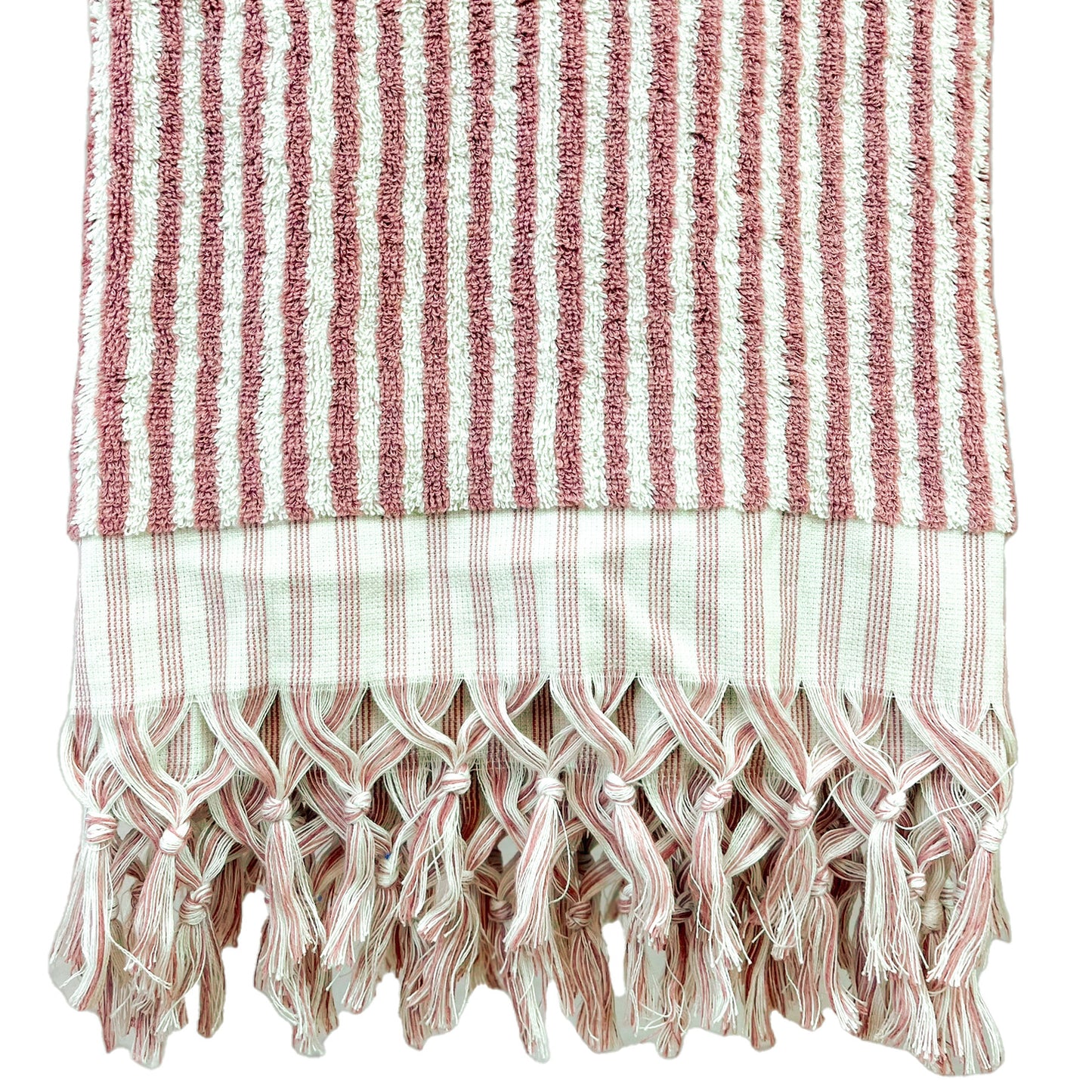 Turkish Bath Hammam Towel Rose Stripe