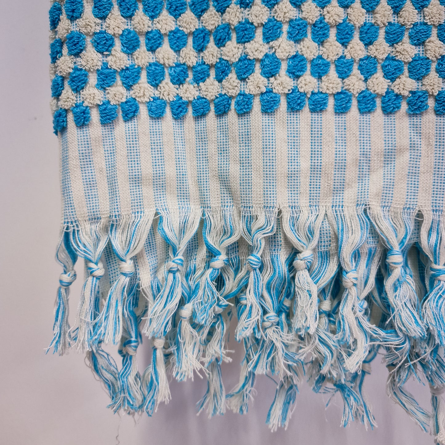 Turkish Hammam Bath Terry Towels Turquoise Dotted