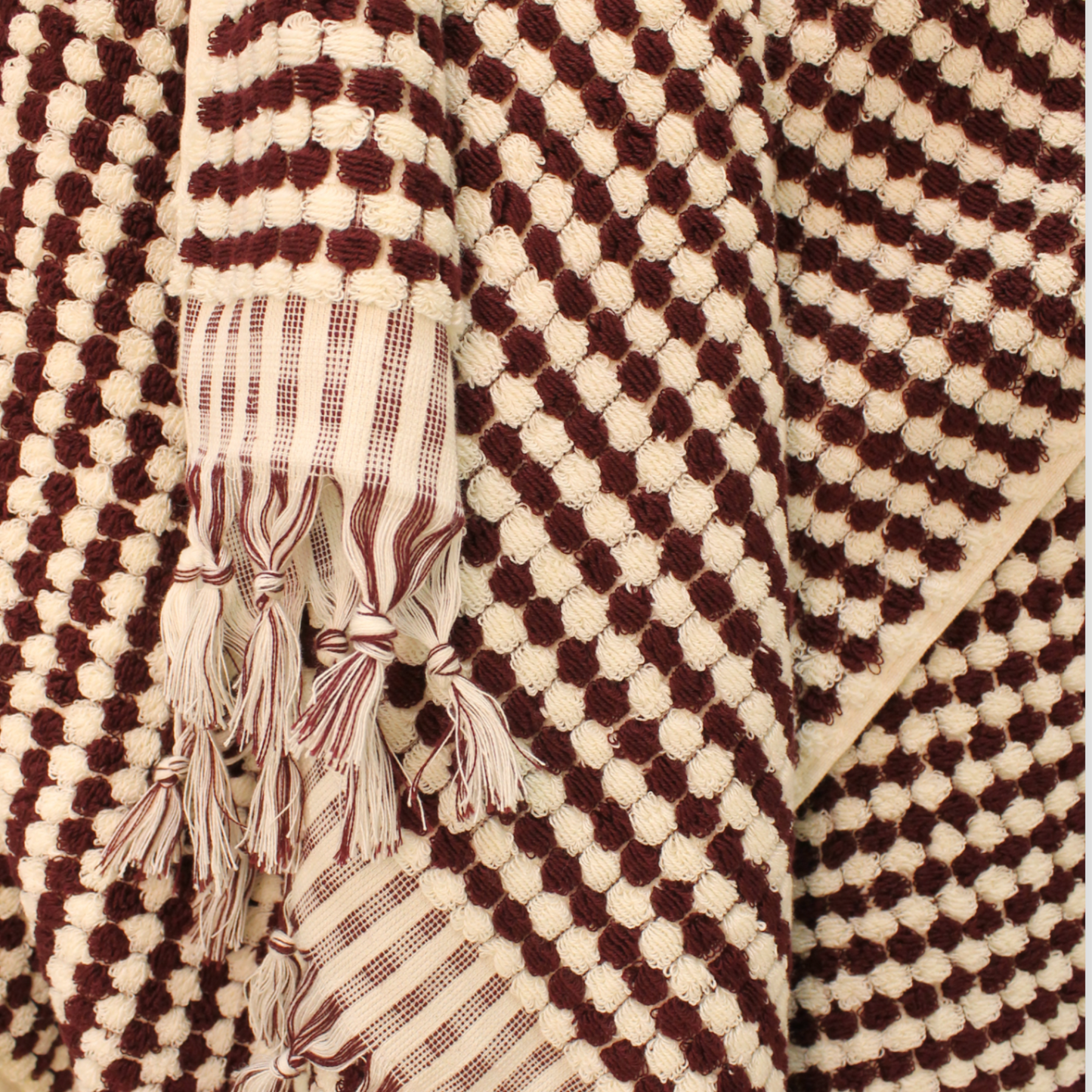 Turkish Hammam Pompom Terry Bath Towel