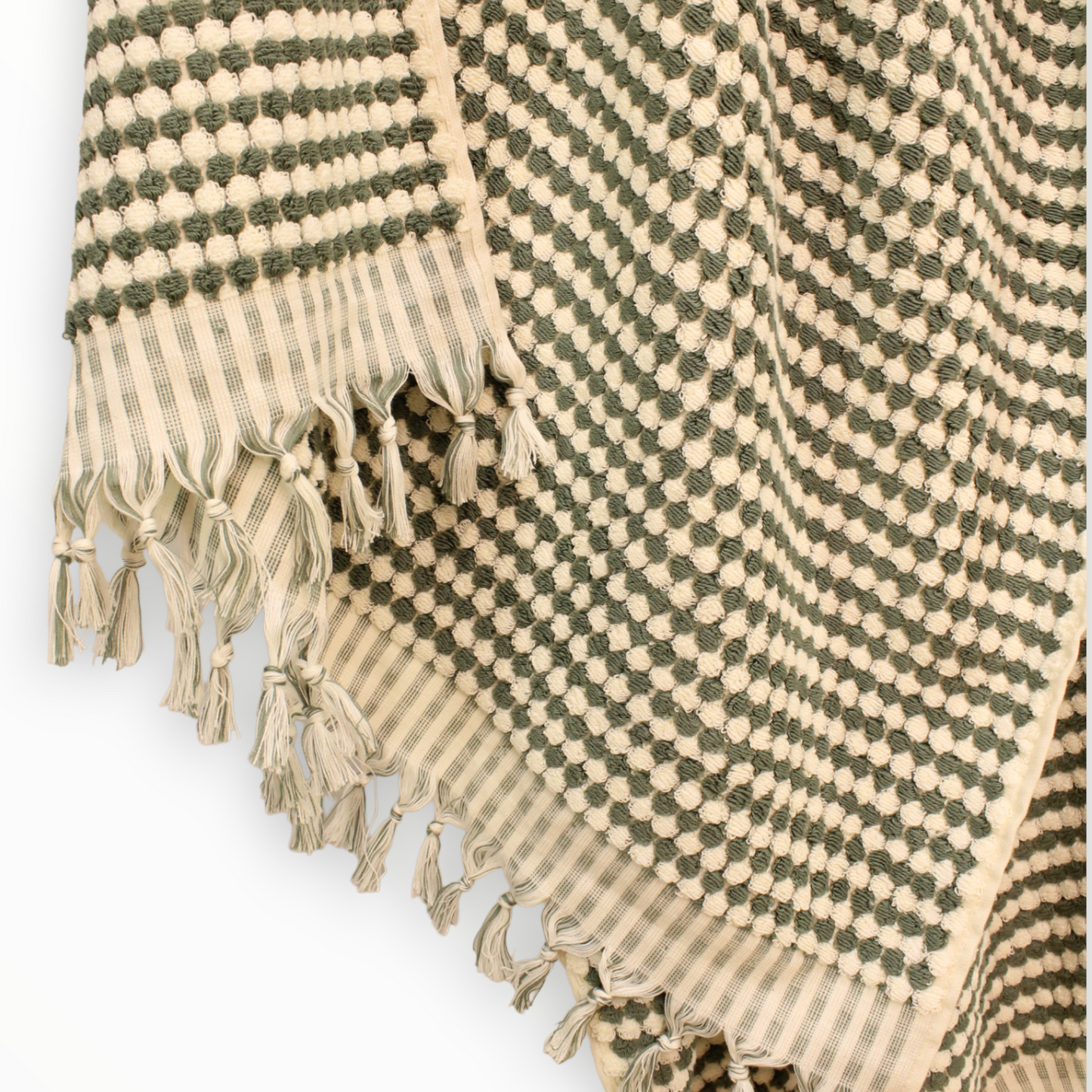 Turkish Hammam Pompom Terry Bath Towel