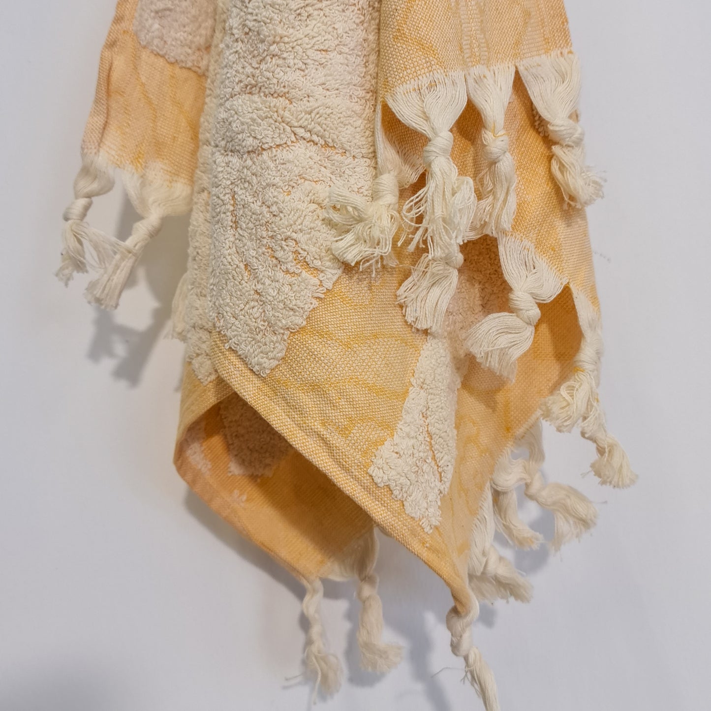 Turkish Hammam Terry Hand Towels Bursa Design Orange