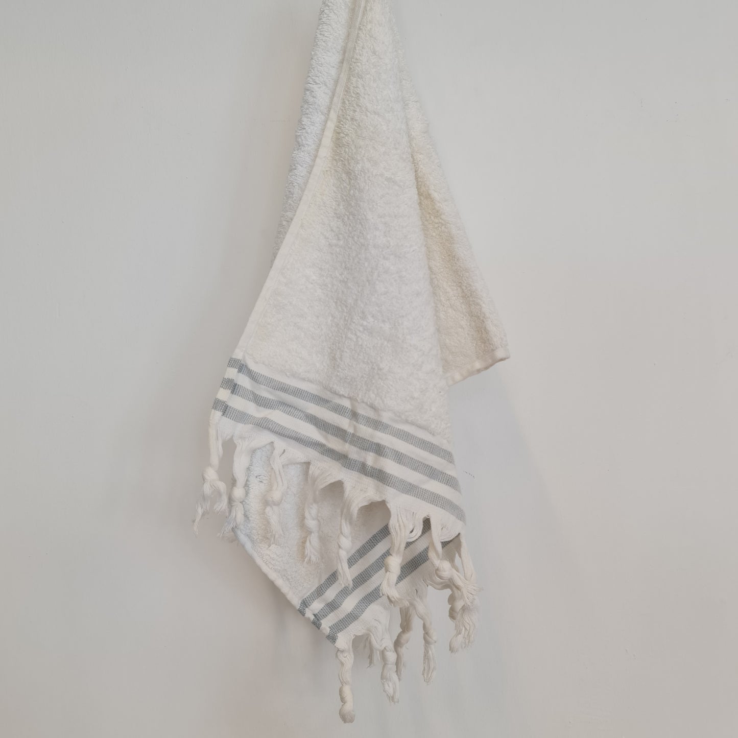 Turkish Hammam Terry Hand Towels Edge Stripe