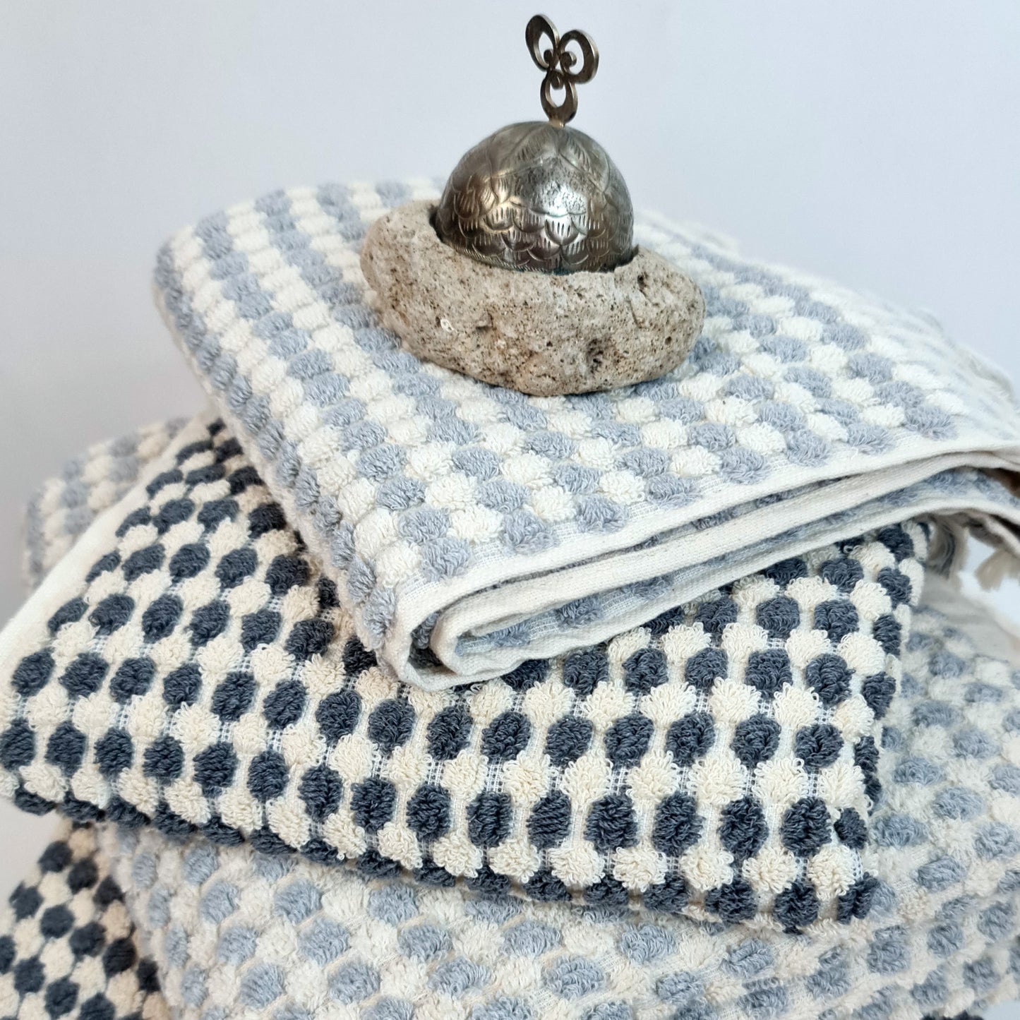 Turkish Hammam Towel Set Grey