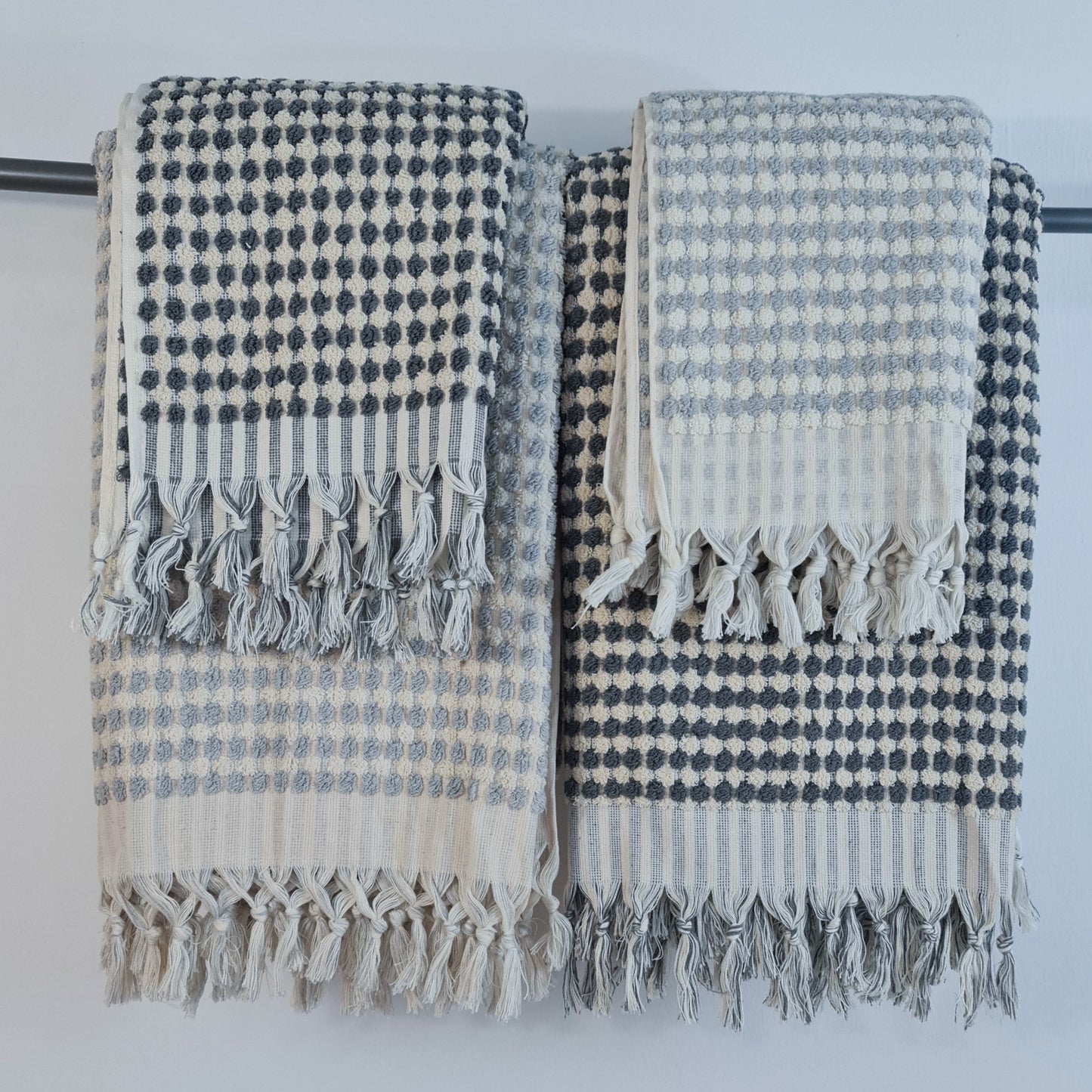 Turkish Hammam Towel Set Grey