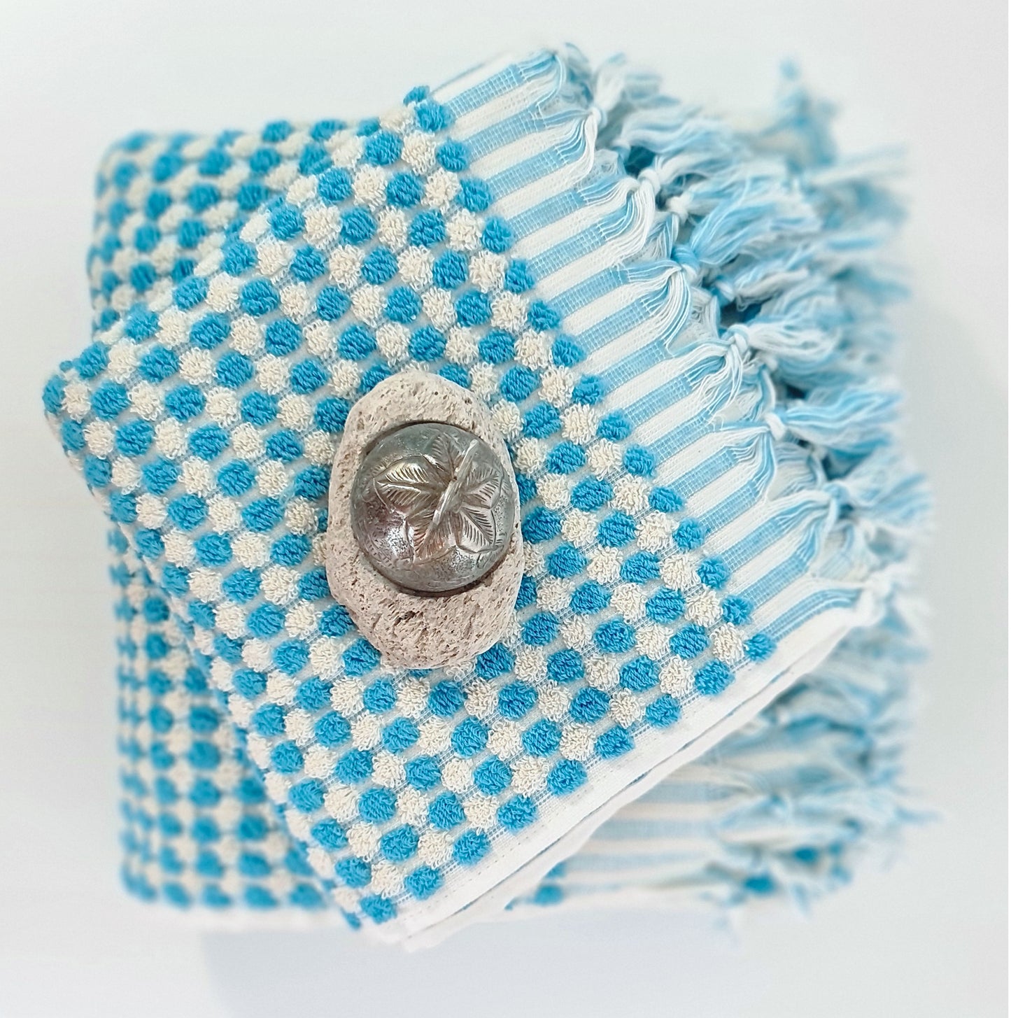 Turkish Hammam Towel Set Turquoise