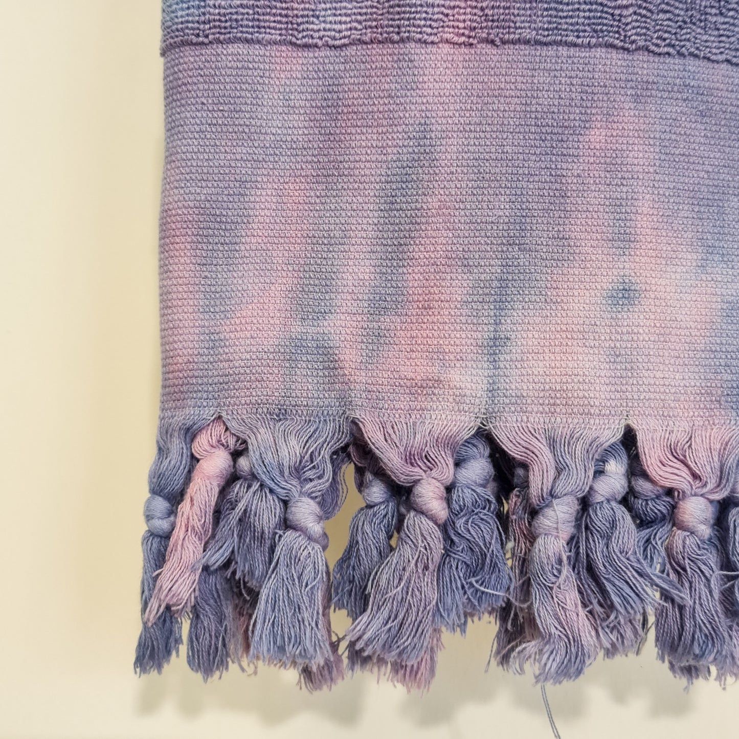 Turkish Terry Cotton Bath Towel Tie-Dye Blue