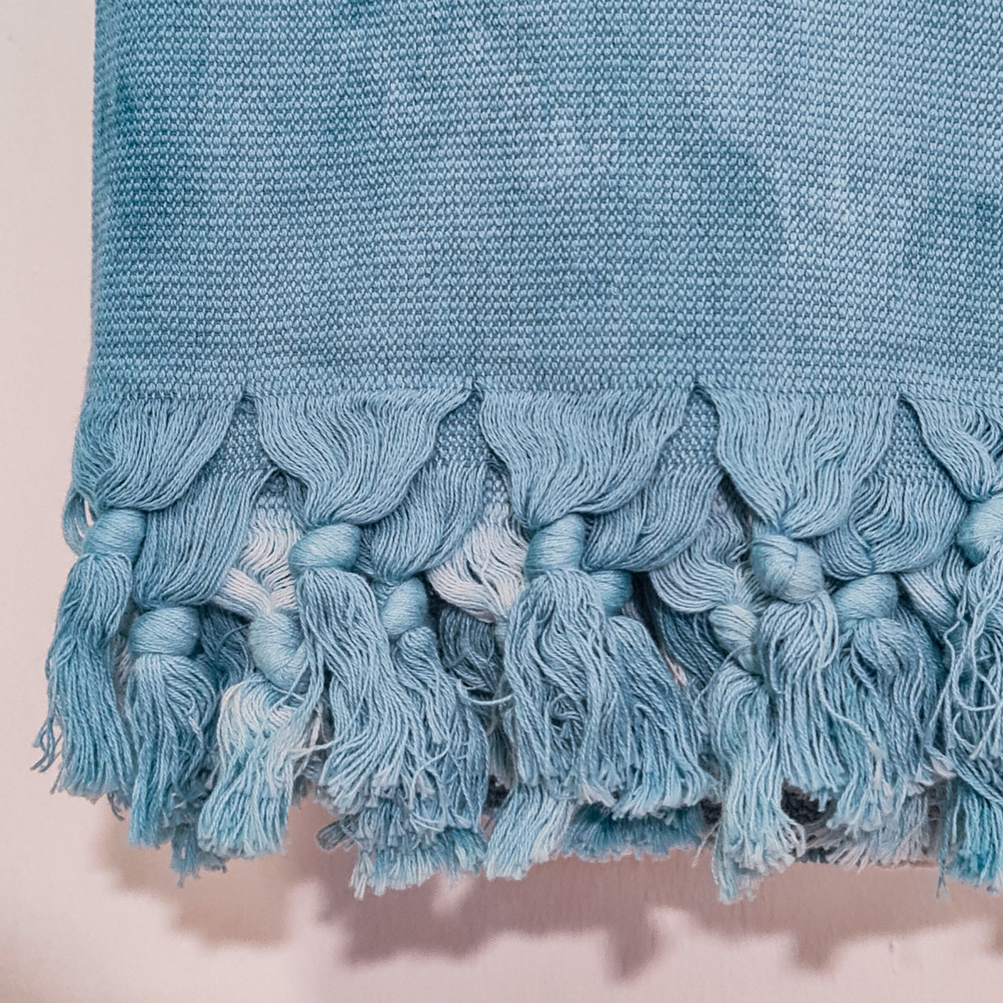 Turkish Terry Cotton Bath Towel Tie-Dye Turquoise