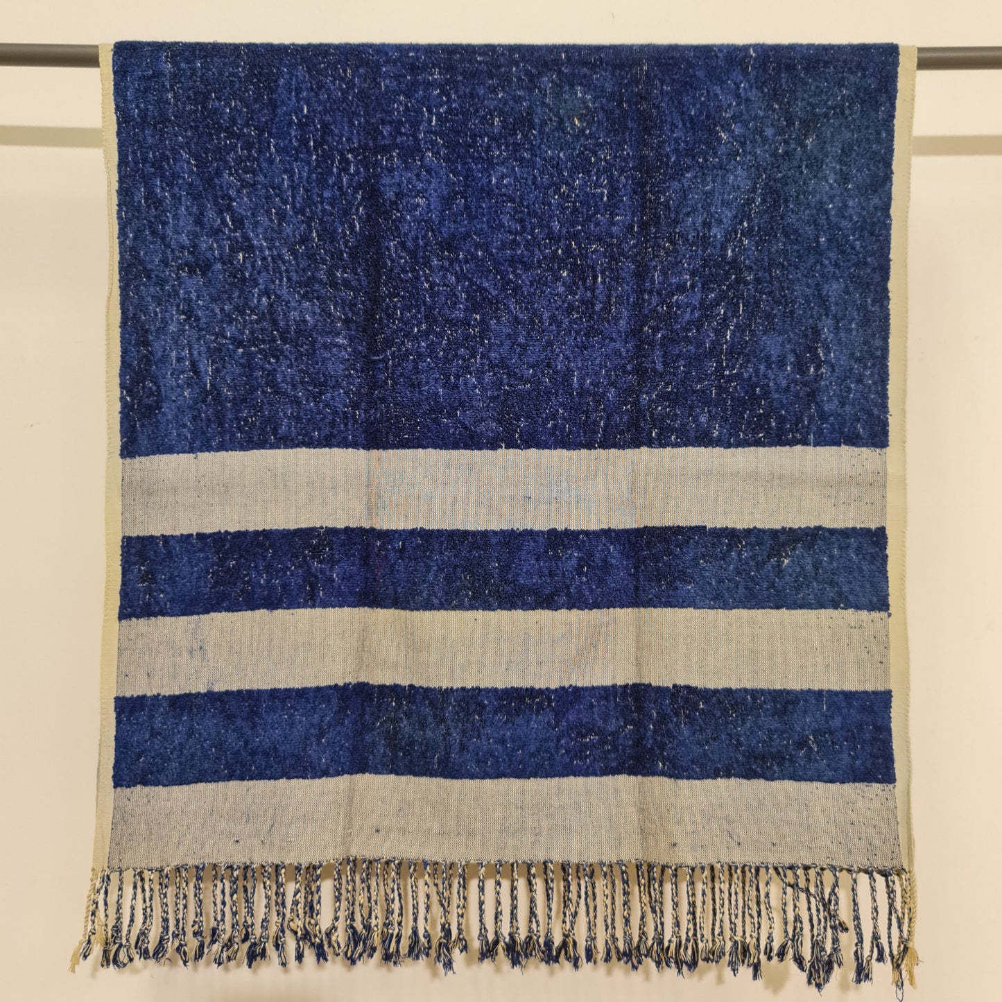 Turkish Terry Silk Bath Towel Indigo