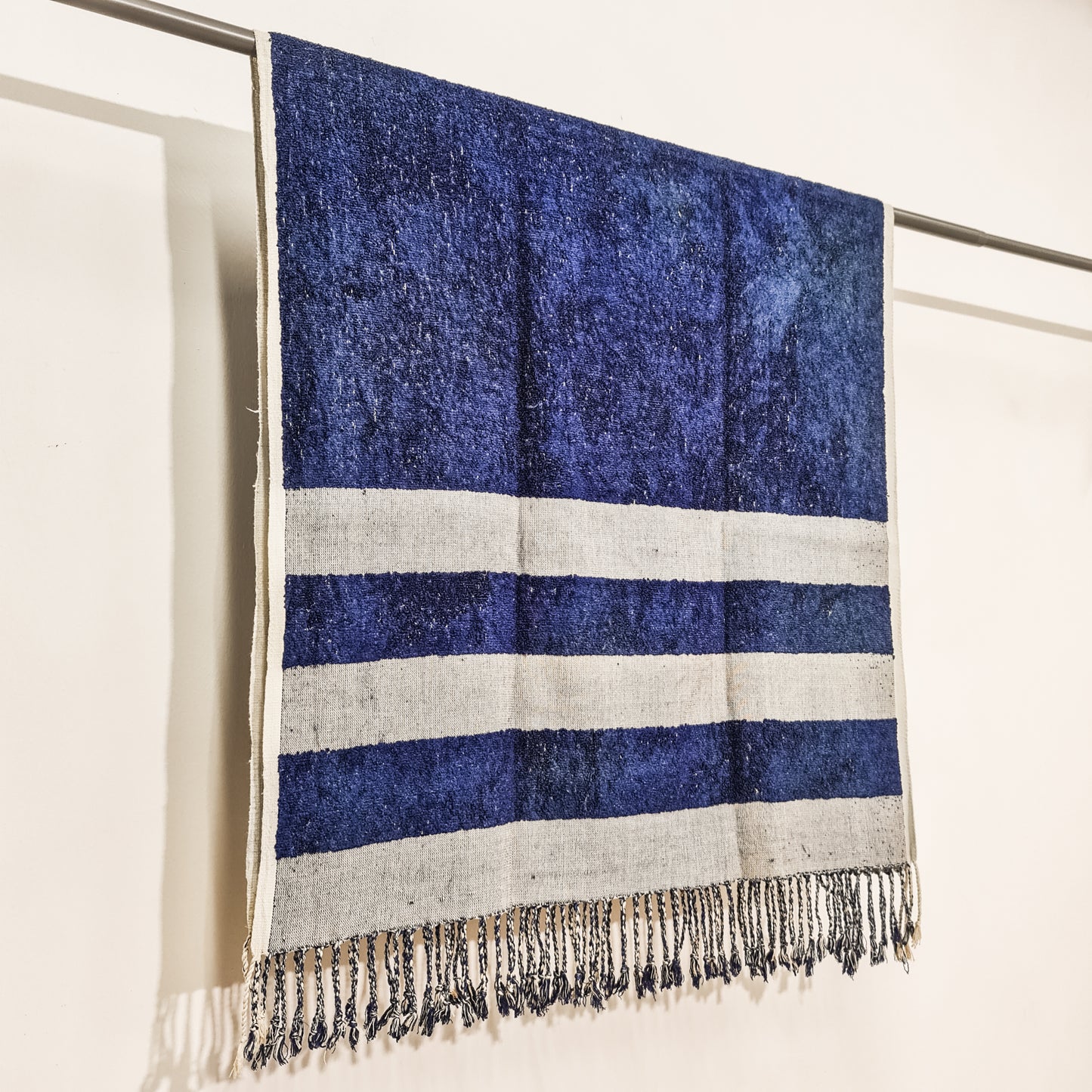 Turkish Terry Silk Bath Towel Indigo