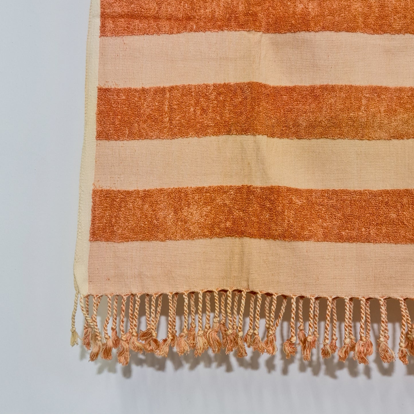 Turkish Terry Silk Bath Towel Orange
