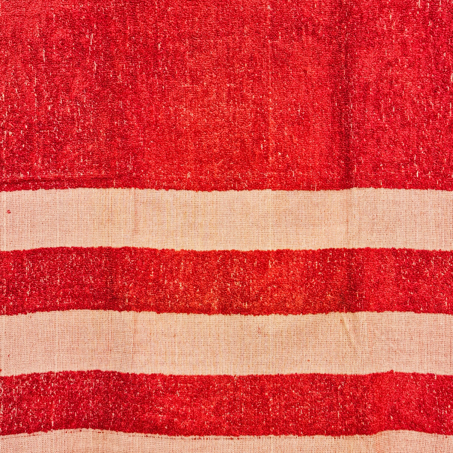 Turkish Terry Silk Bath Towel Red