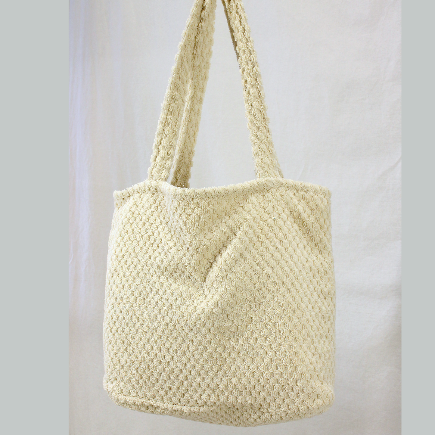 Turkish Terry Towel Shopping Bag, Beach Bag, Tote Bag