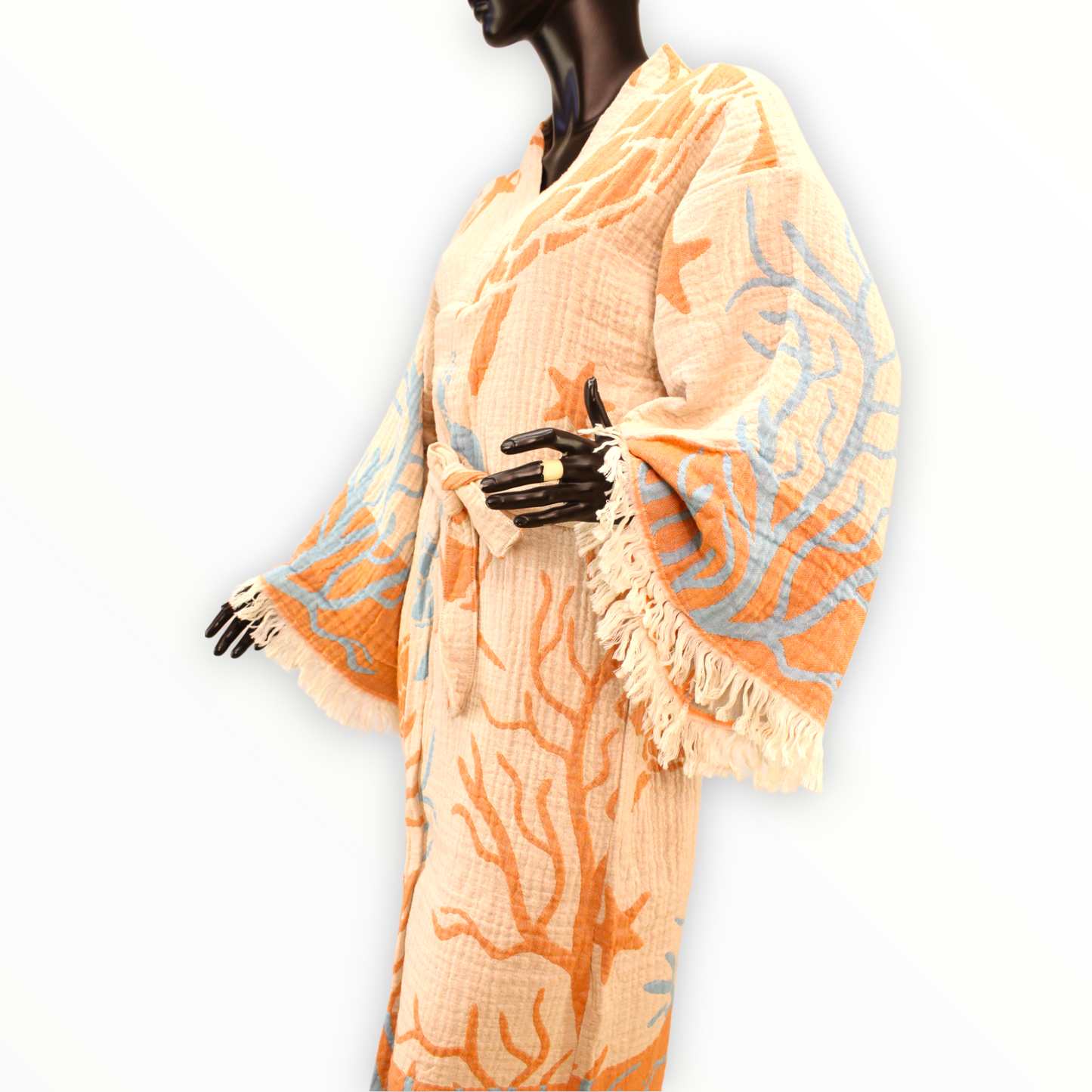 Turkish Towel Bathrobe Kimono Kaftan