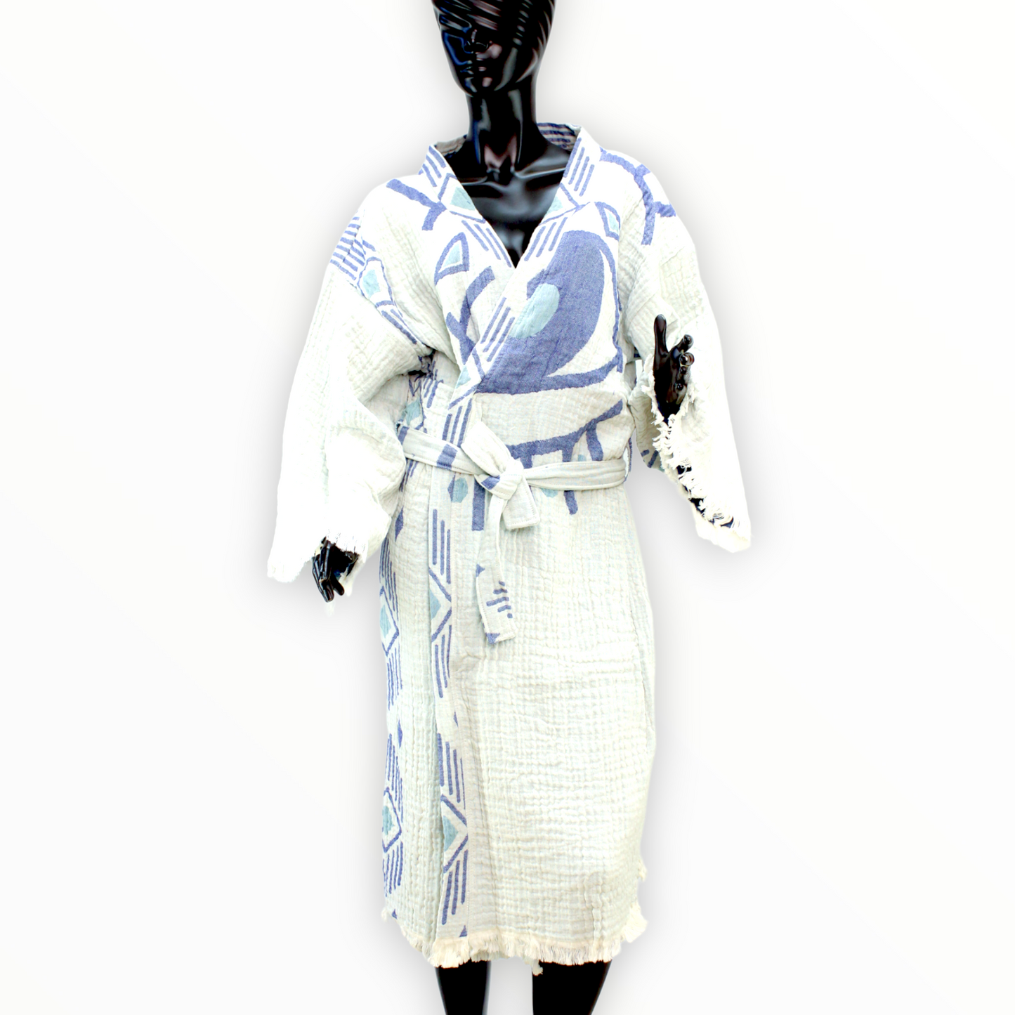 Turkish Towel Bathrobe Kimono Kaftan