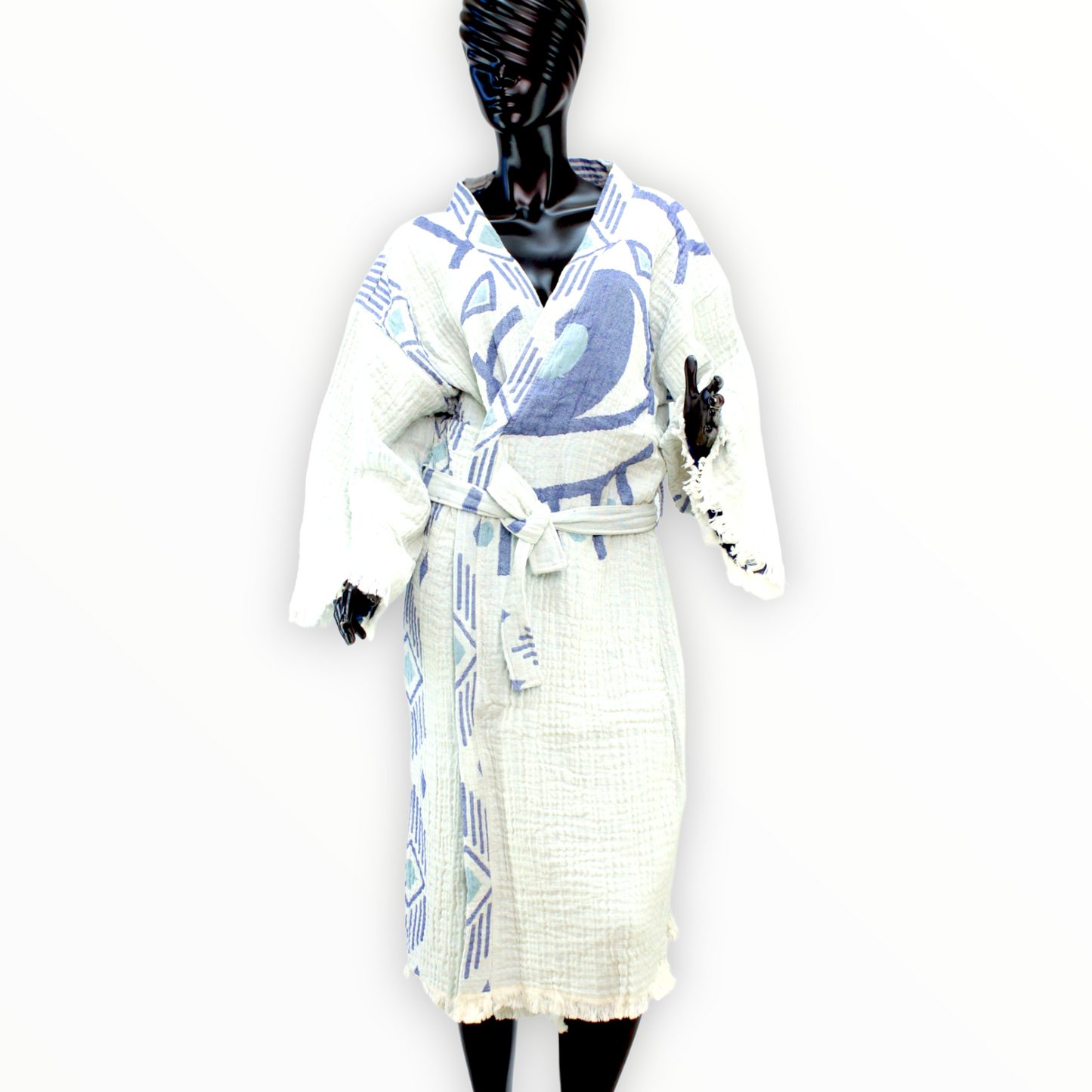 Turkish Towel Bathrobe Kimono Kaftan