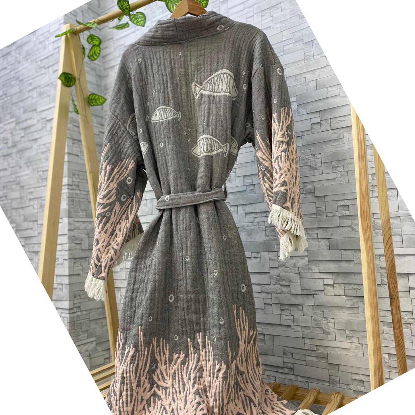 Turkish Towel Kimono Kaftan Bathrobe