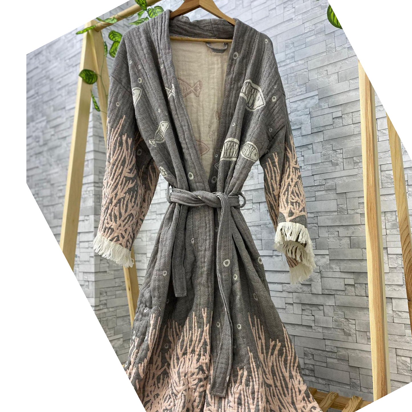Turkish Towel Kimono Kaftan Bathrobe