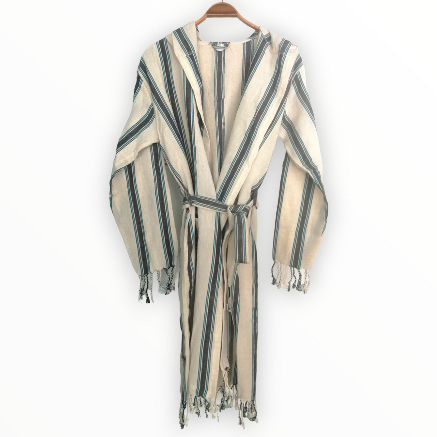 Turkish Towel Pestemal Bathrobe Linen Hand Woven