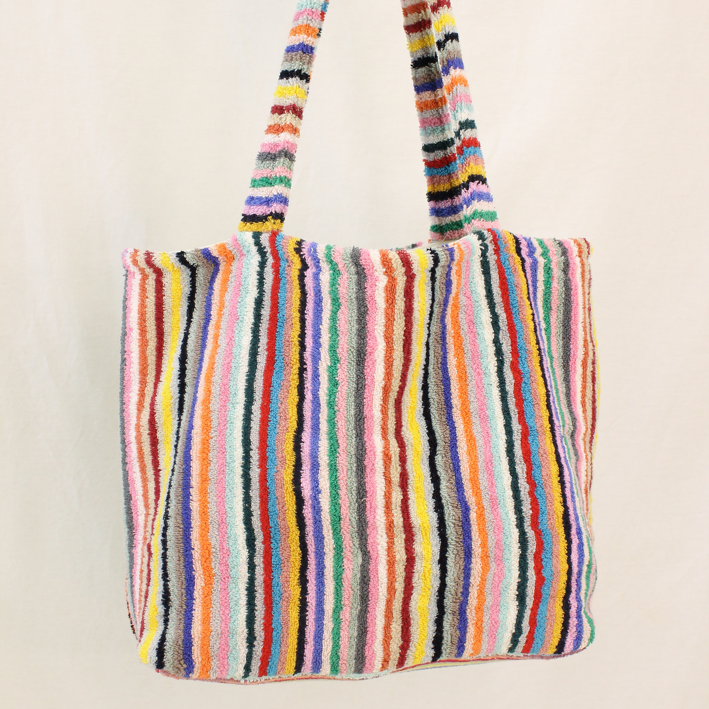 Turkish Terry Towel Shopping Bag, Beach Bag, Tote Bag