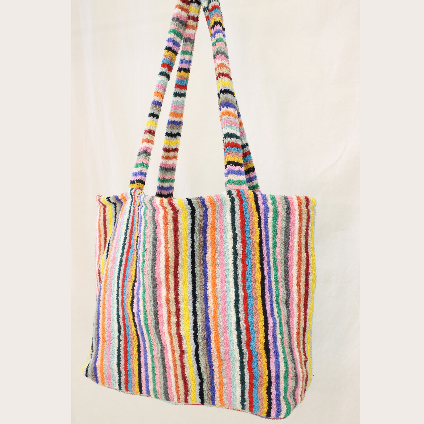 Turkish Terry Towel Shopping Bag, Beach Bag, Tote Bag