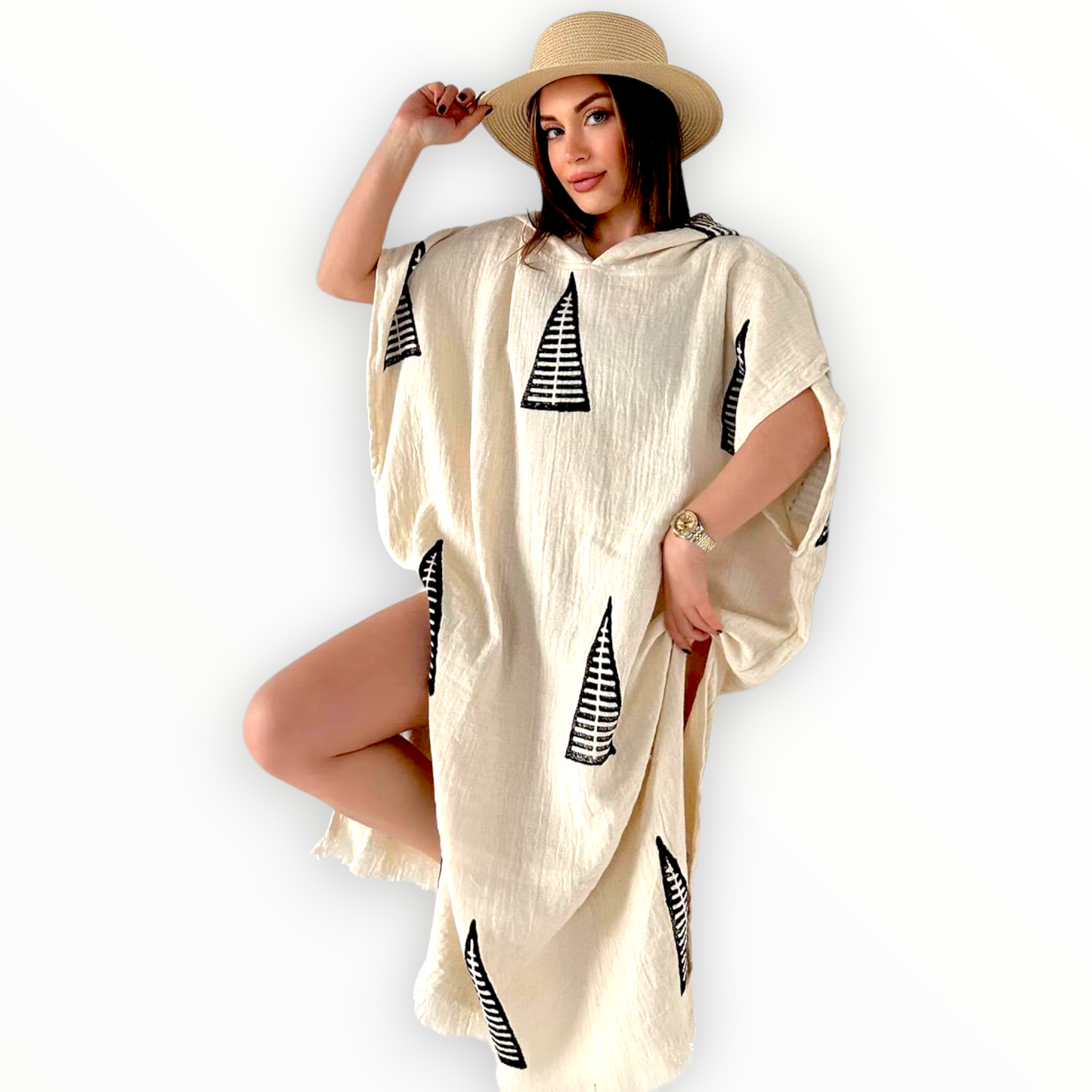 Turkish Towel Surf Poncho, Beach Poncho, Changing Poncho