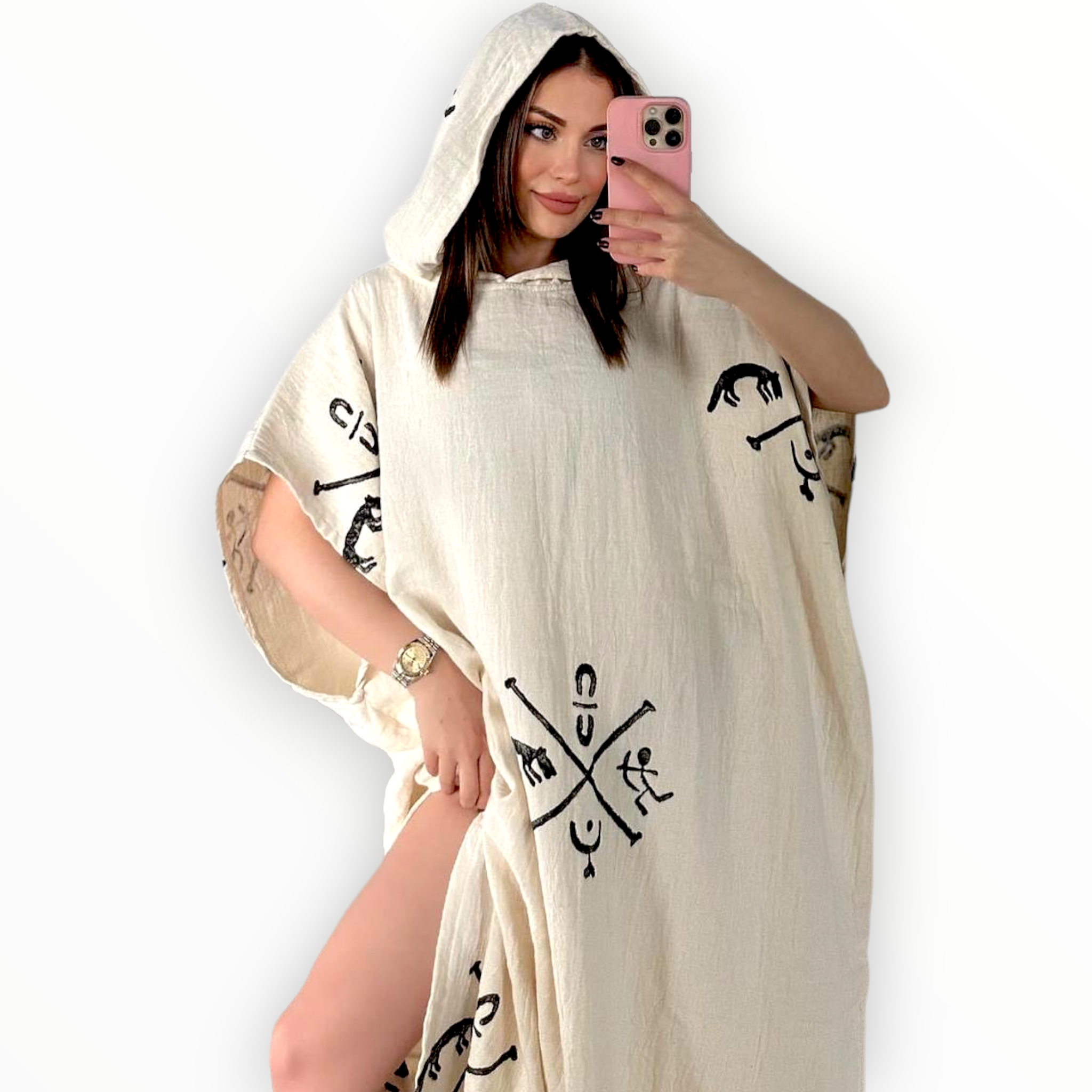 Turkish Towel Surf Poncho, Beach Poncho, Changing Poncho – Dervis