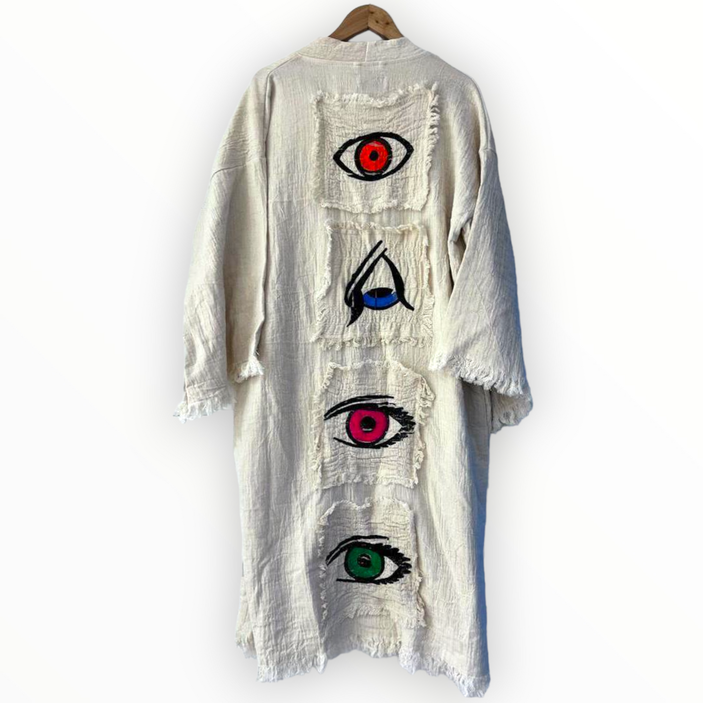 Unisex Natural Cotton Turkish Towel Kimono Kaftan Bathrobe