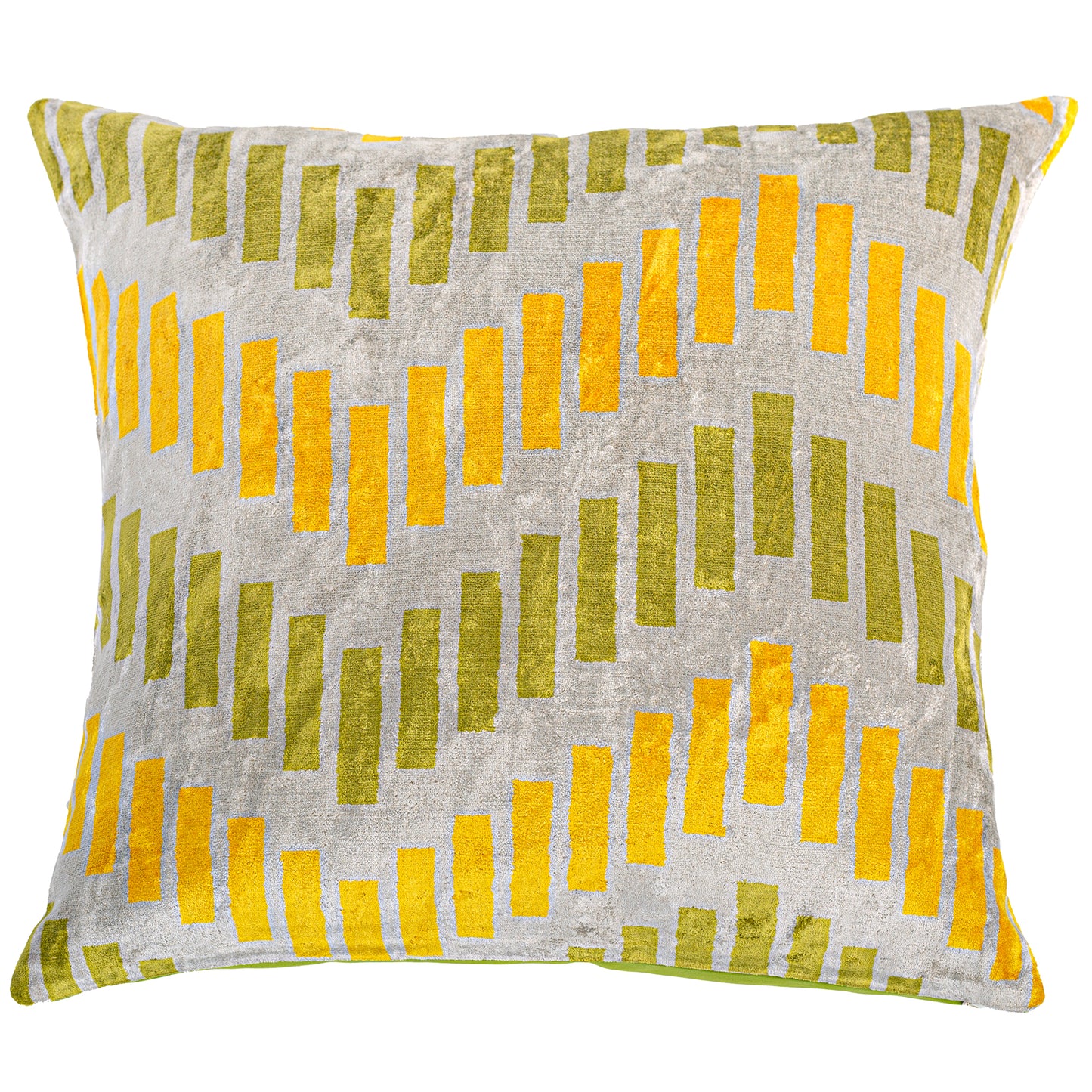 Silk Velvet Ikat Pillow