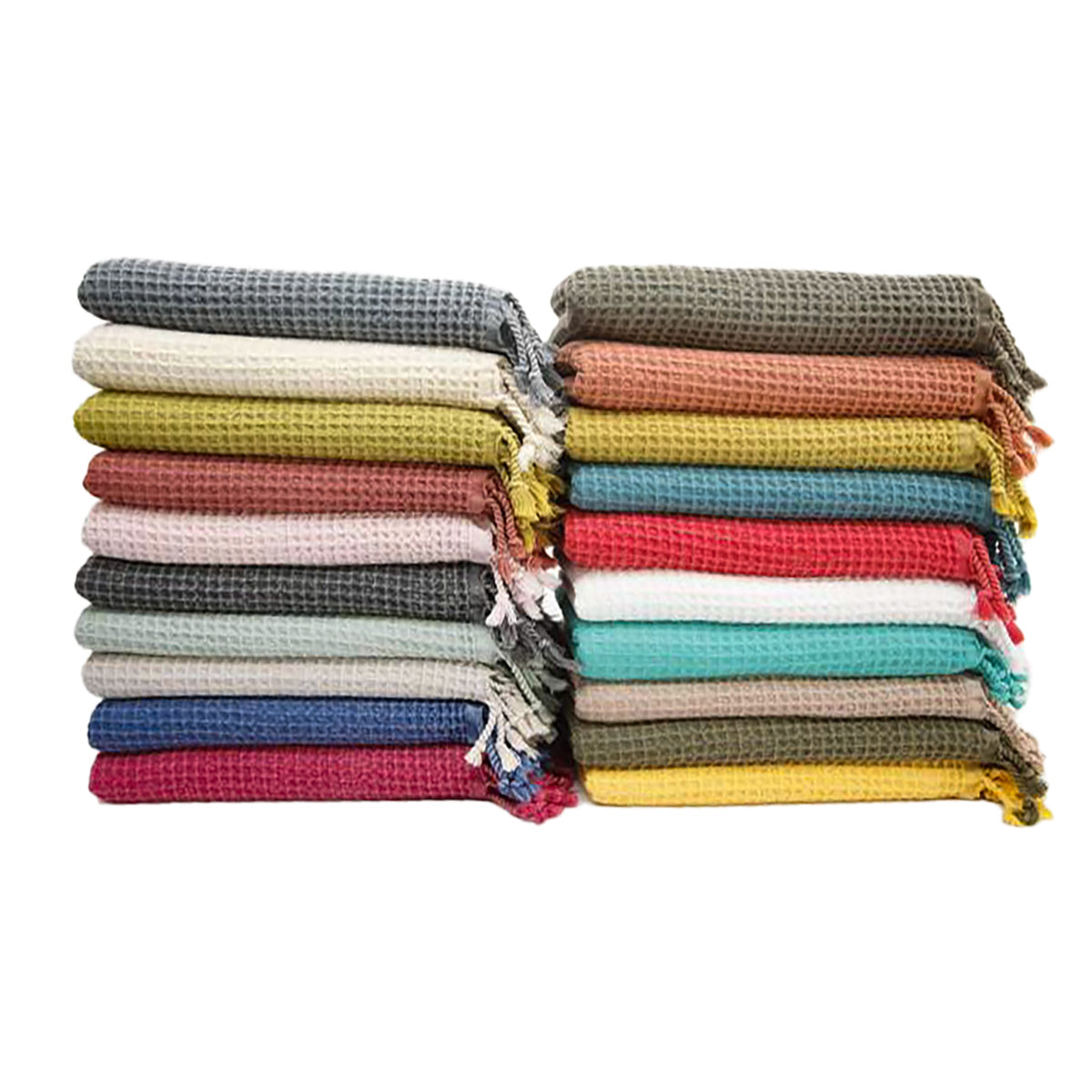 Stone Washed Waffle Turkish Towel Peshtemal