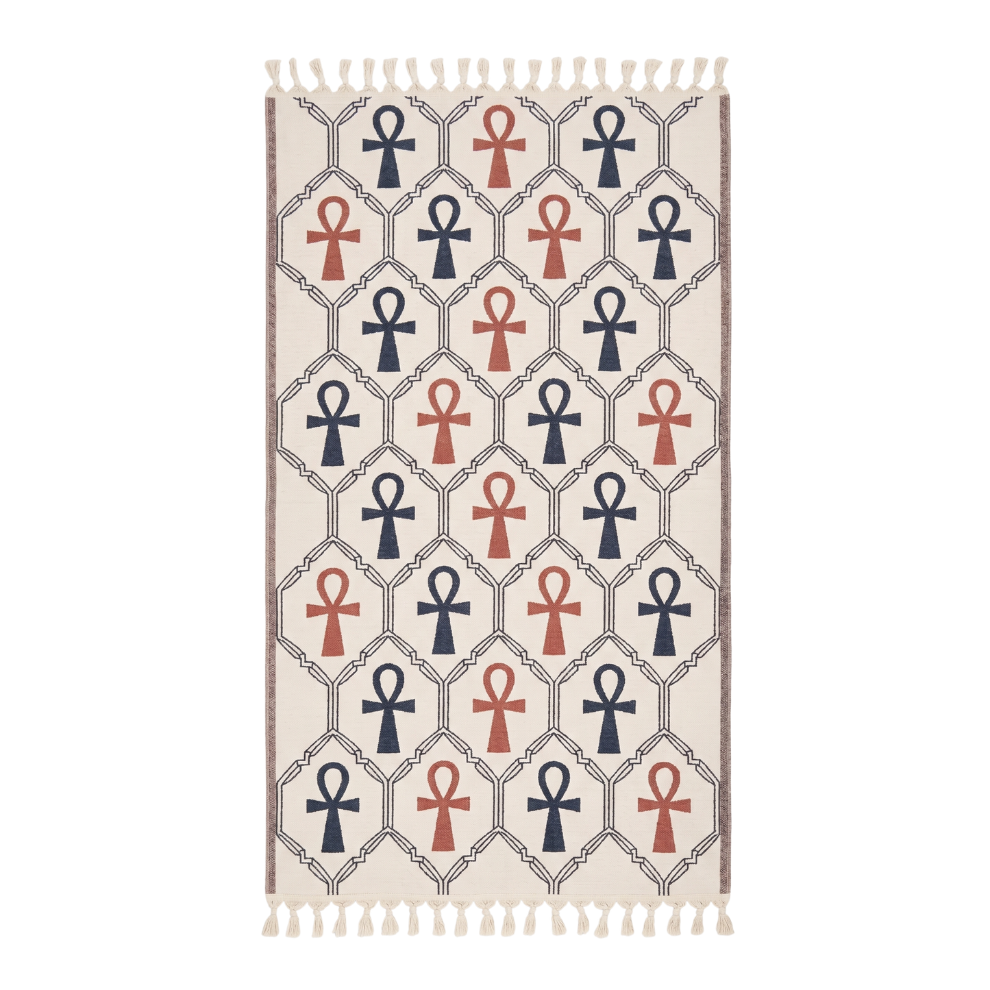 ankh turkish towel pestemal reversible beach towel on a white background